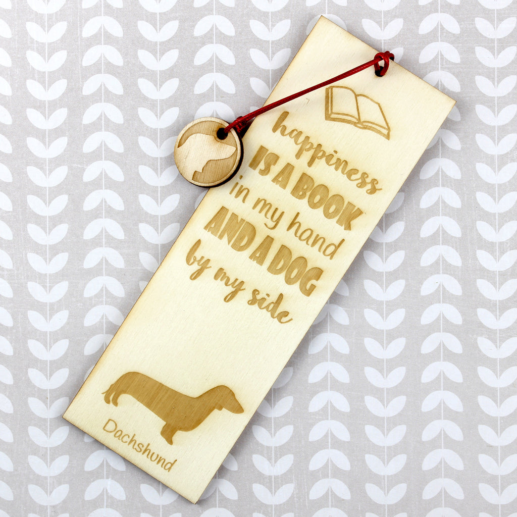 Dachshund Smooth-haired, Wiener dog, Badger dog - dog bookmark, personalized bookmark, dog gadget for Art-Dog brand readers