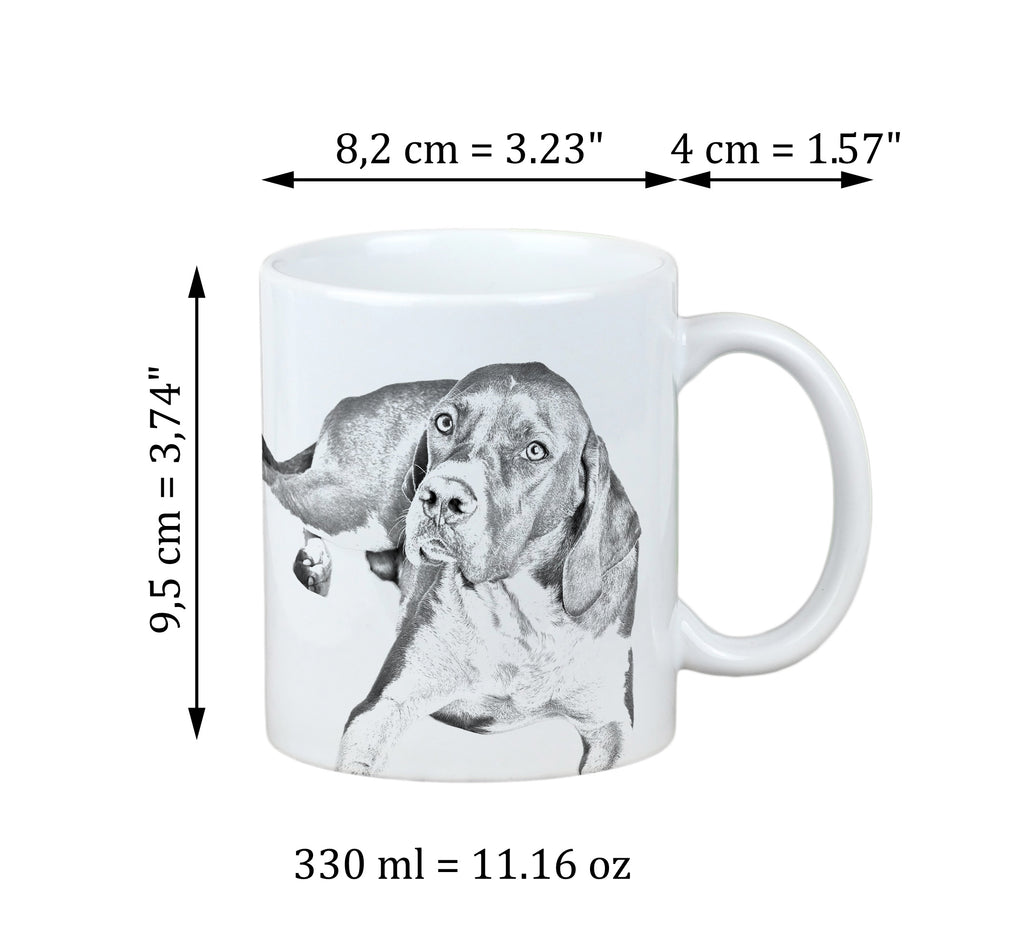 English Pointer I - cup with a dog, cute cup with graphics, a gift with your photo from the Art-Dog brand