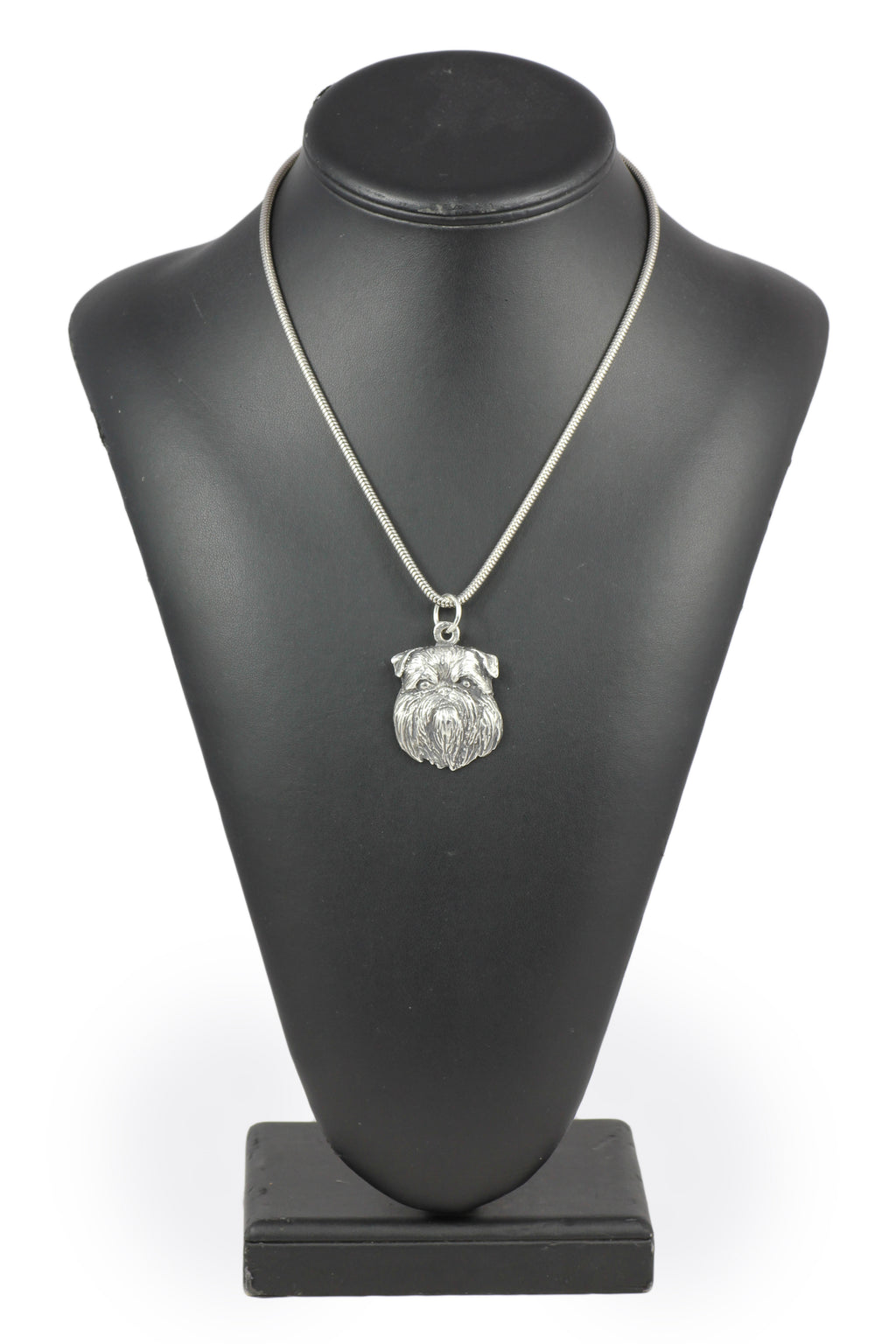 Griffon Bruxellois, Brussels Griffon - Dog necklace, unique jewellery for the dog fan, unique adder pendant by Art-Dog brand
