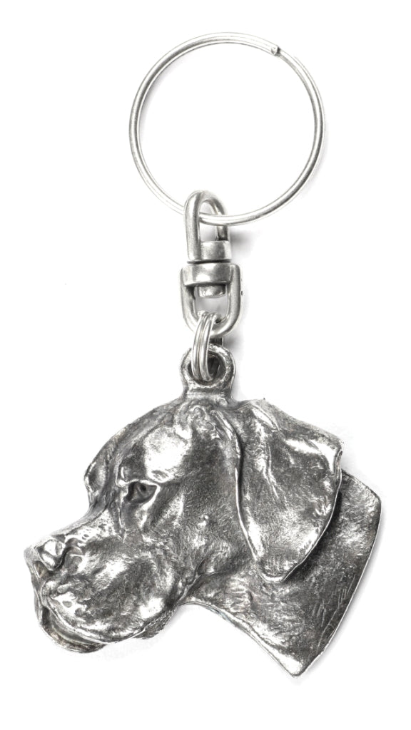 English Pointer I - Silver-plated pendant with a dog in a decorative box, handbag decoration, backpack pendant by Art-Dog brand