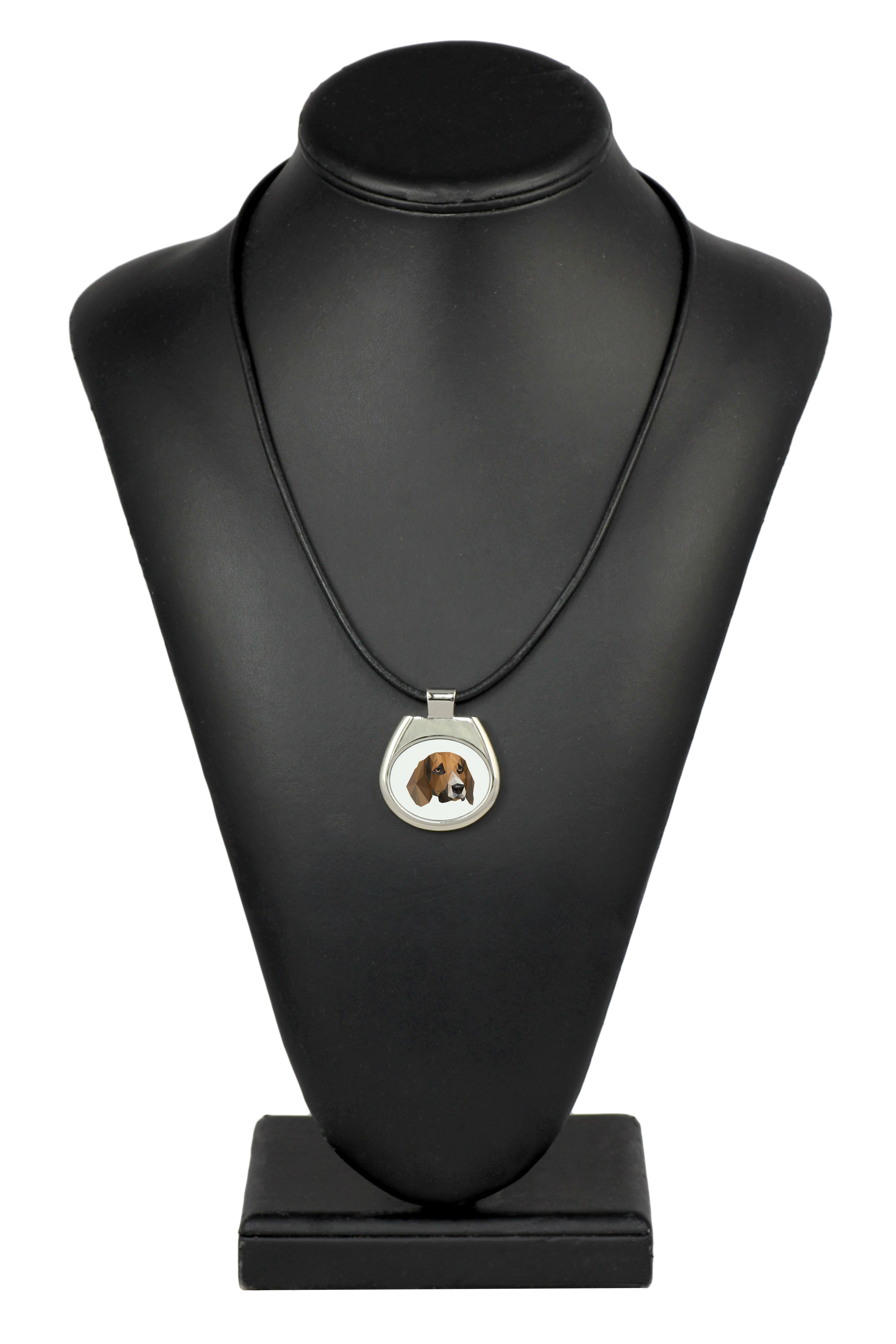 Beagle - necklace with a geometric design and the inscription "Art-Dog"