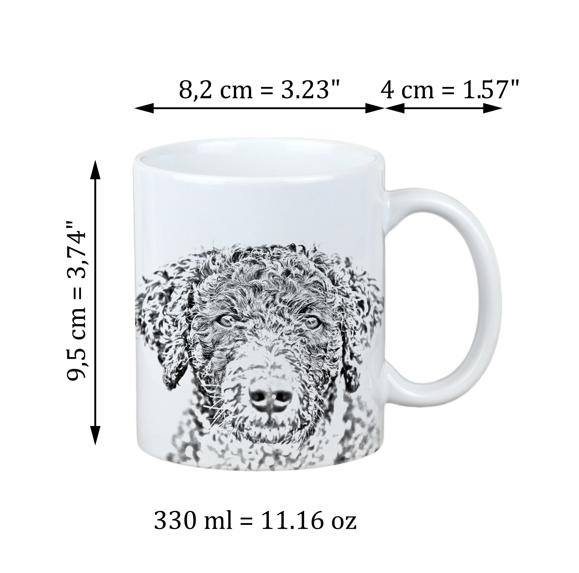 Spanish Water Dog - cup with a dog, personalized cup with a print, a classic gift for everyone from the Art-Dog brand