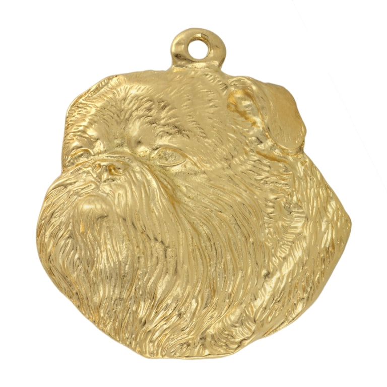 Griffon Bruxellois, Brussels Griffon I - necklace with a dog in a gift box, gold-plated pendant for a dog lover, striking jewelry by Art-Dog