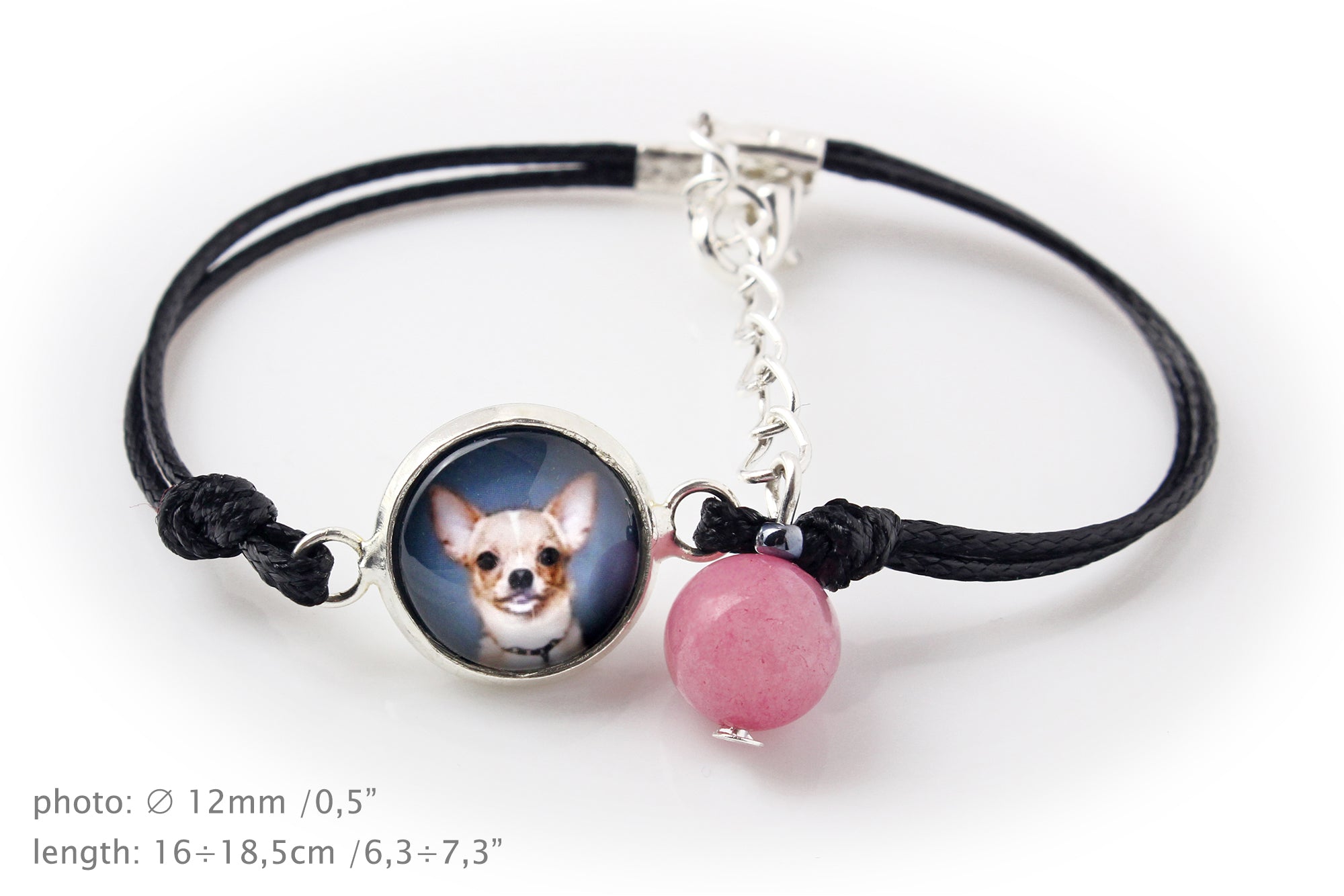 Dachshund Smooth-haired, Wiener dog, Badger dog - a set of jewelry with your photo, handmade set, bracelet and necklace by Art.-Dog brand