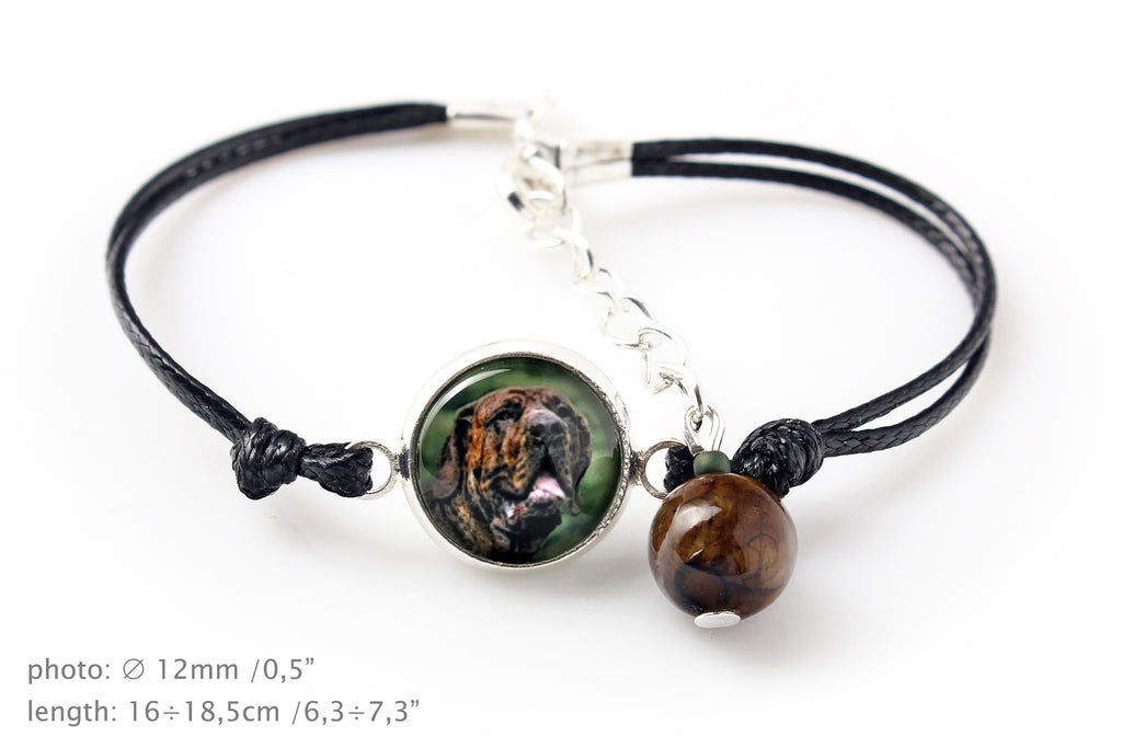 Fila Brasileiro - a set of jewelry with your photo, handmade set, bracelet and necklace by Art.-Dog brand
