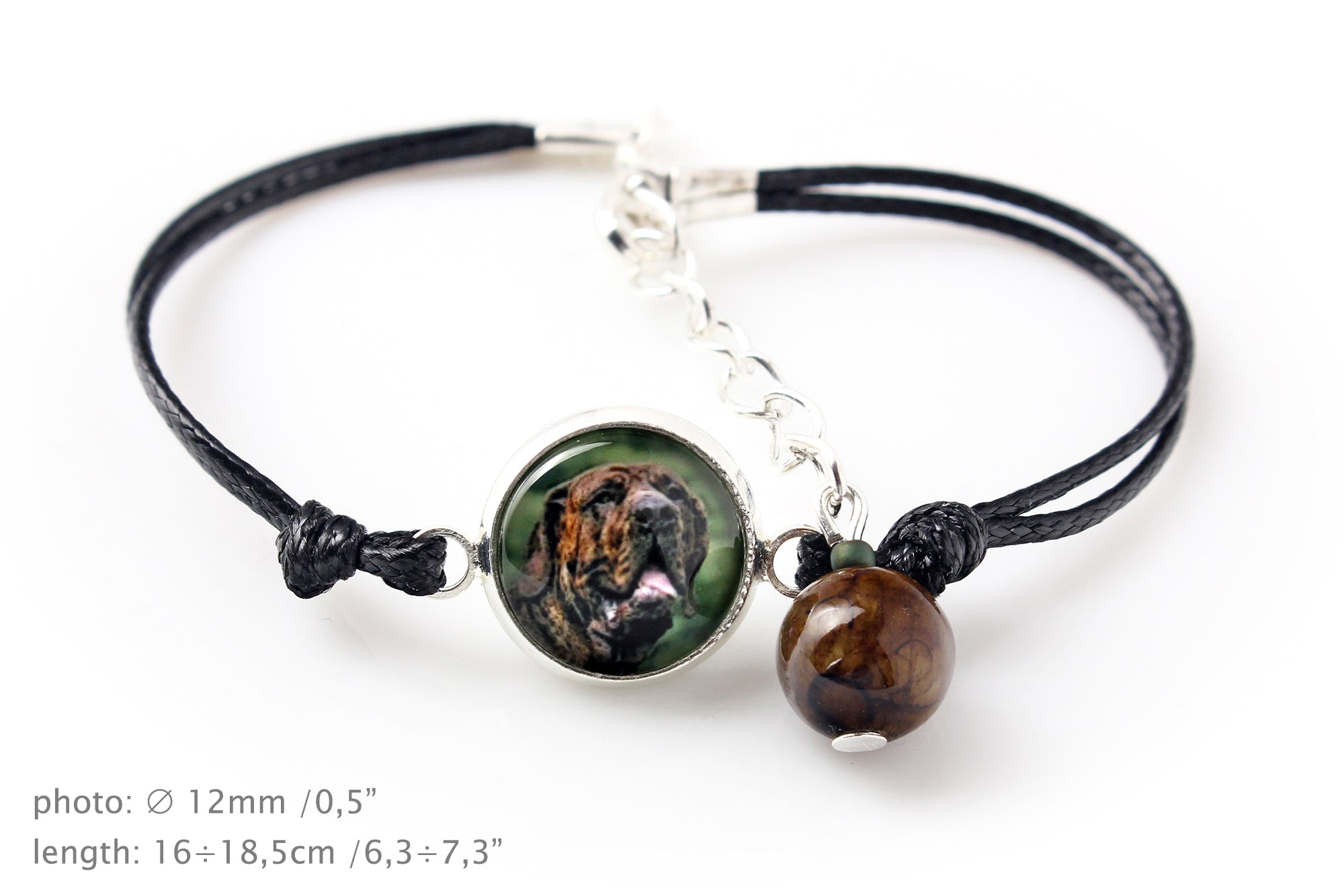 Fila Brasileiro - a set of jewelry with your photo, handmade set, bracelet and necklace by Art.-Dog brand