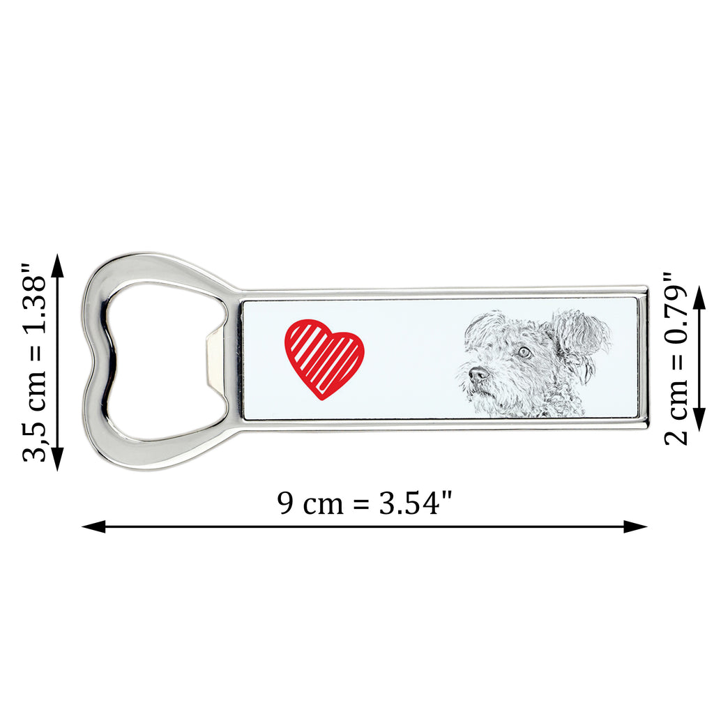 Pumi, Hungarian Pumi, Hungarian herding terrier - bottle opener with a dog, personalized fridge opener, unique gift for a man by Art-Dog brand