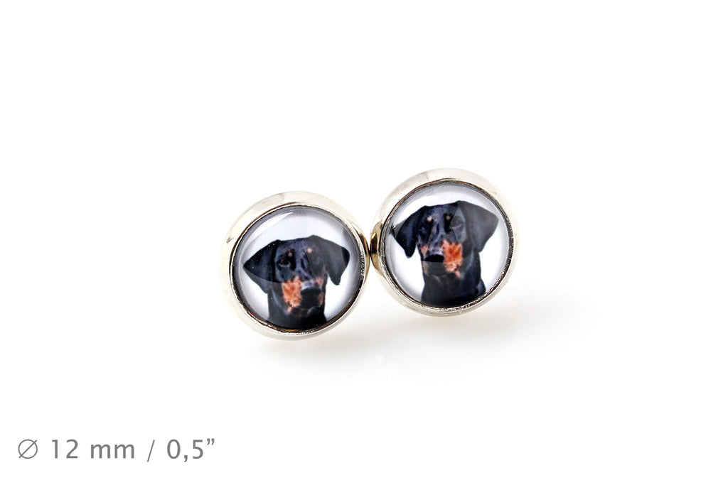 Dobermann, Doberman Pinscher, Dobie II - jewelry with your photo box, set of necklace and earrings, personalized products from the Art-Dog brand