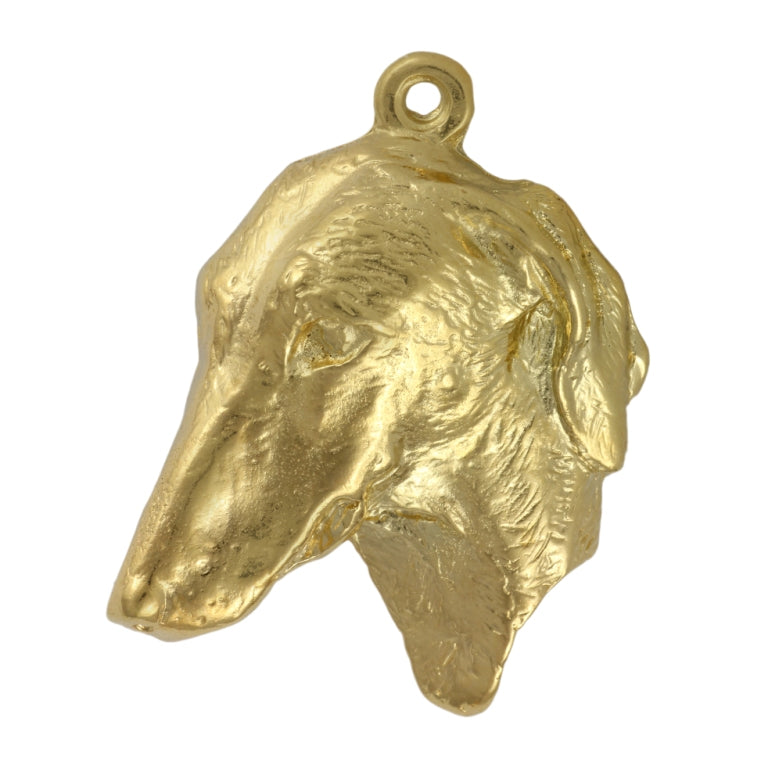 Azawakh, Tuareg Sloughi II - necklace with a dog in a gift box, gold-plated pendant for a dog lover, striking jewelry by Art-Dog