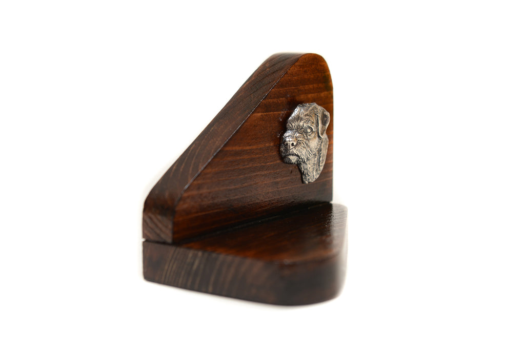 Border Terrier - wooden candle holder with a dog, tealight holder, a memorial place for a dog by Art-Dog brand
