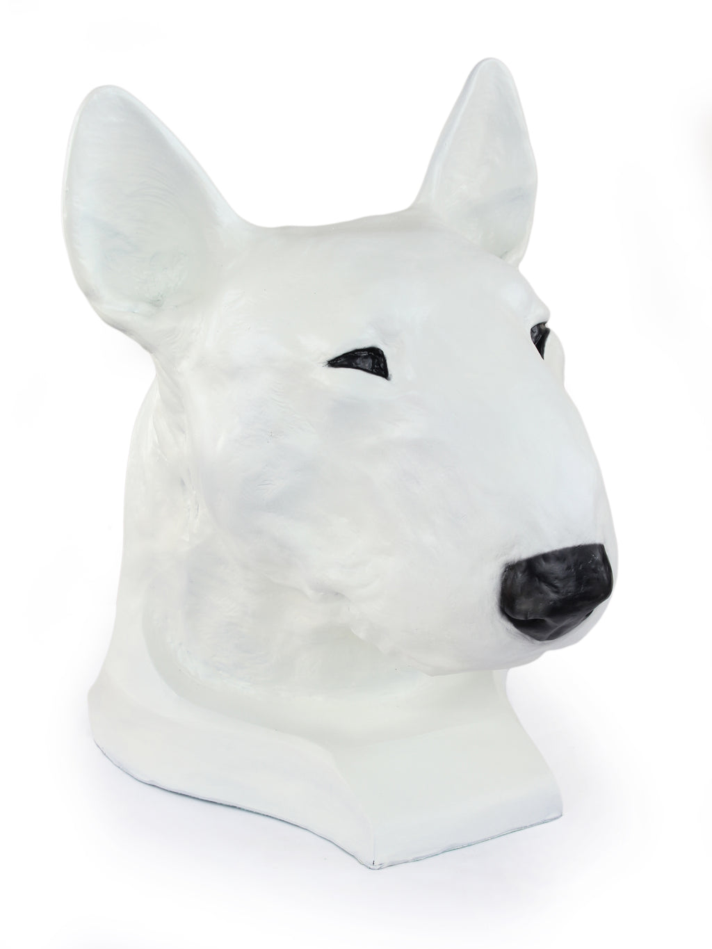 Bull Terrier, Bully I - urn for dog ashes, dog bust, large dog head for garden by Art-Dog