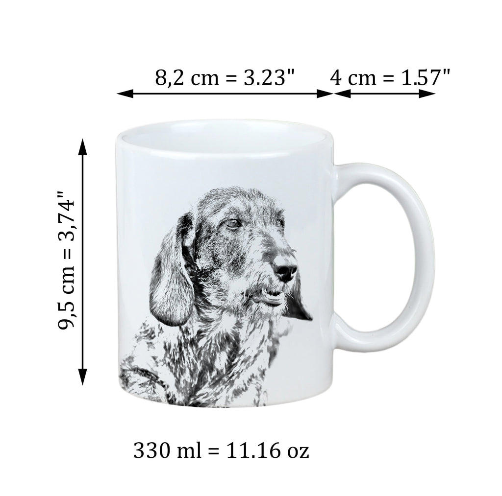 Dachshund - cup with a dog, cute cup with graphics, a gift with your photo from the Art-Dog brand