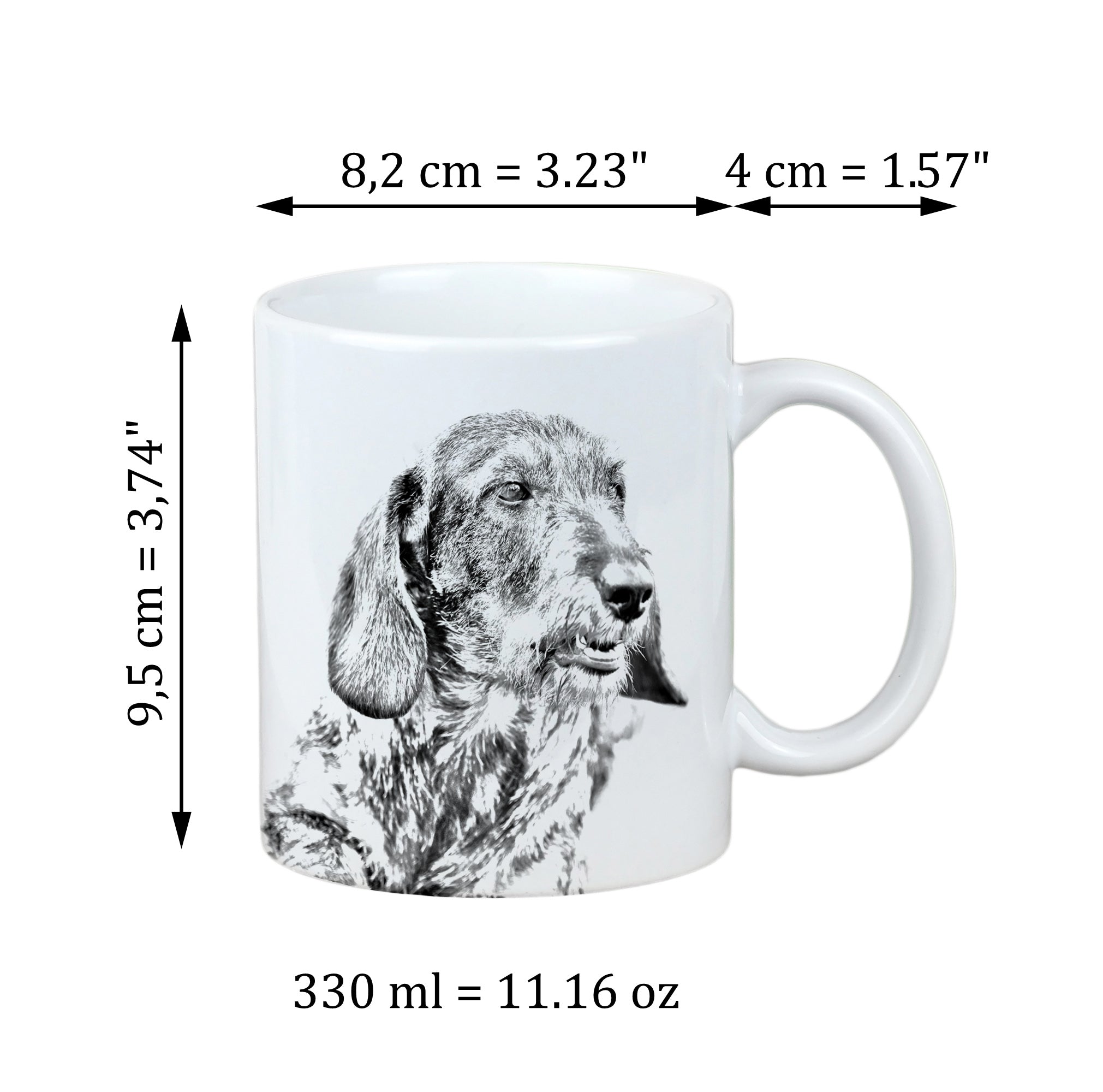Dachshund - cup with a dog, cute cup with graphics, a gift with your photo from the Art-Dog brand