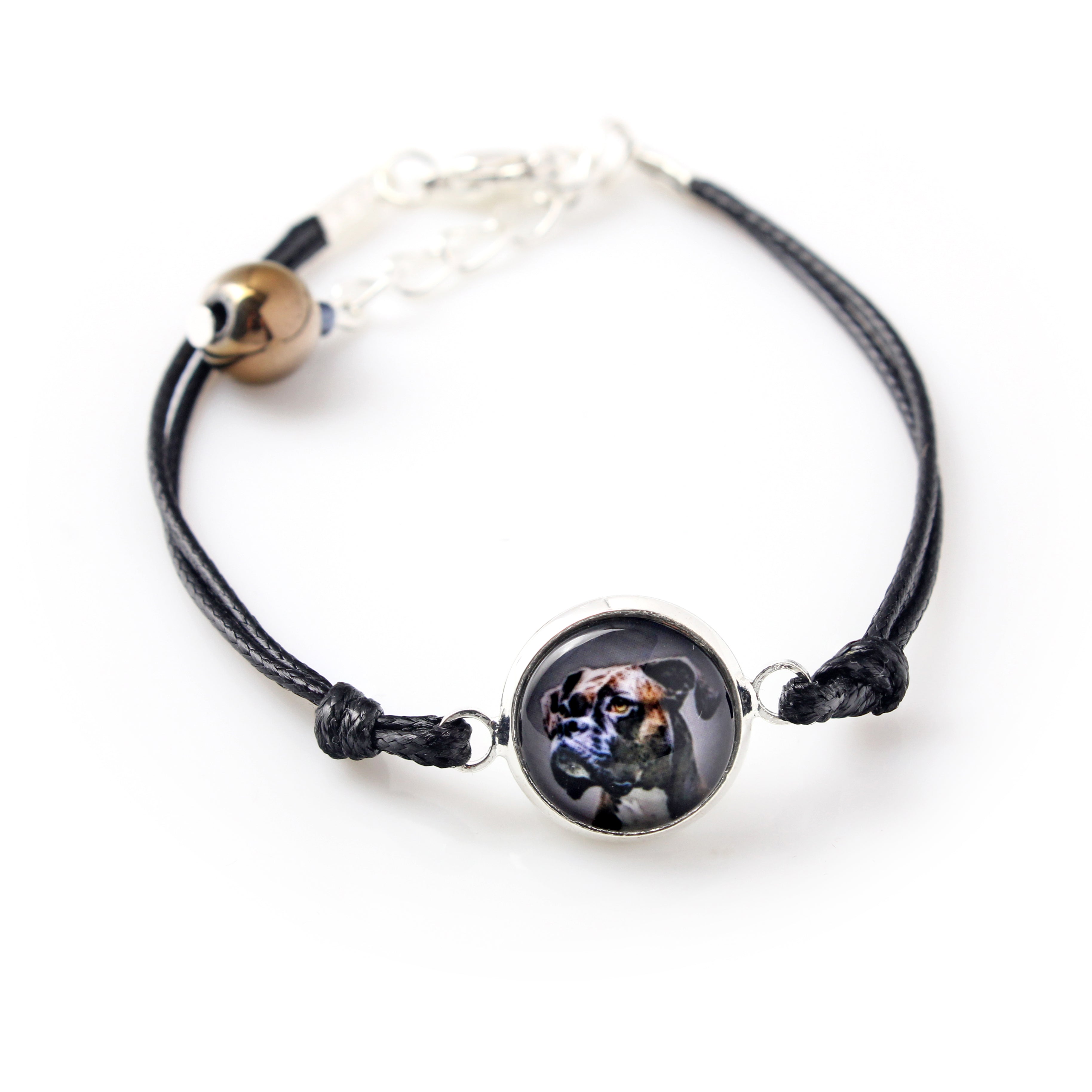 Boxer, German Boxer I - bracelet in a box with your photo, feminine jewelry, perfect gift from Art-Dog brand