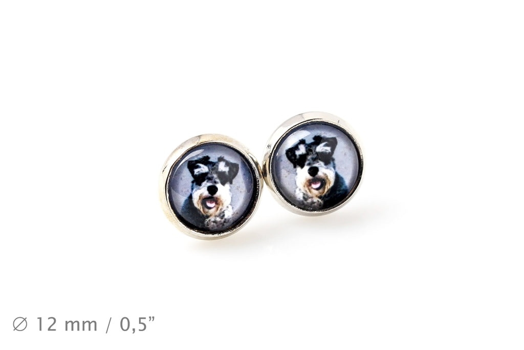 Schnauzer - a set of jewelry with your photo, a woman's ornament, handmade item, a product made with passion for creating the Art-Dog brand.