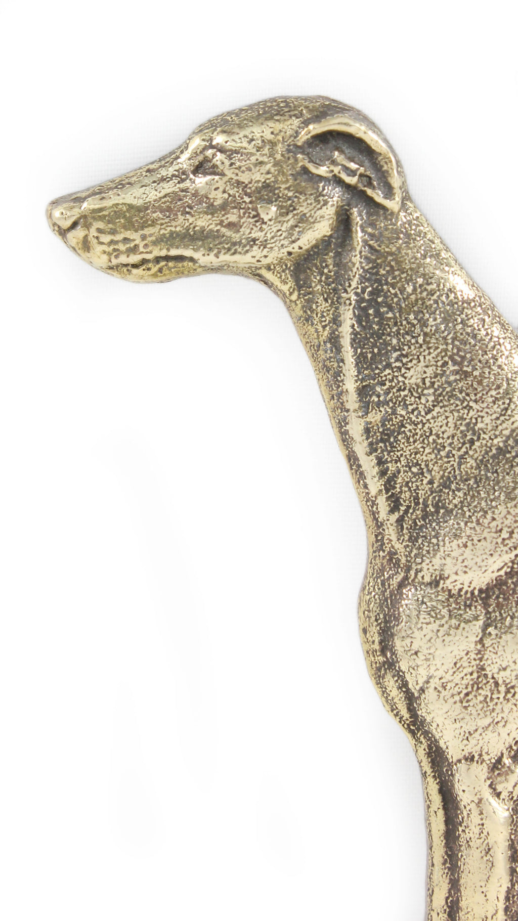 Whippet - a door sign with a dog, a brass welcome plaque, a unique sign with the inscription Welcome from the Art-Dog brand