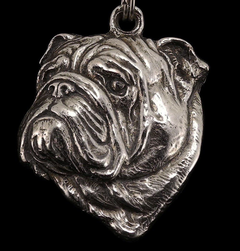 Bulldog, English Bulldog, British Bulldog II - Dog necklace, unique jewellery for the dog fan, unique adder pendant by Art-Dog brand