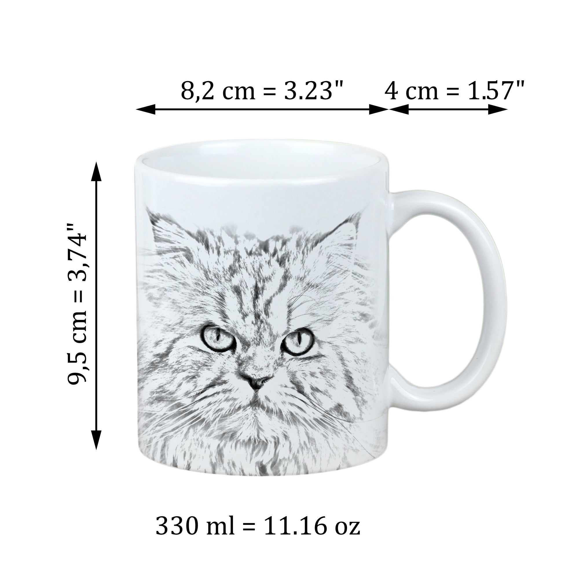 Persian - cup with a cat, cup with a photo, personalized gift from the Art-Dog brand