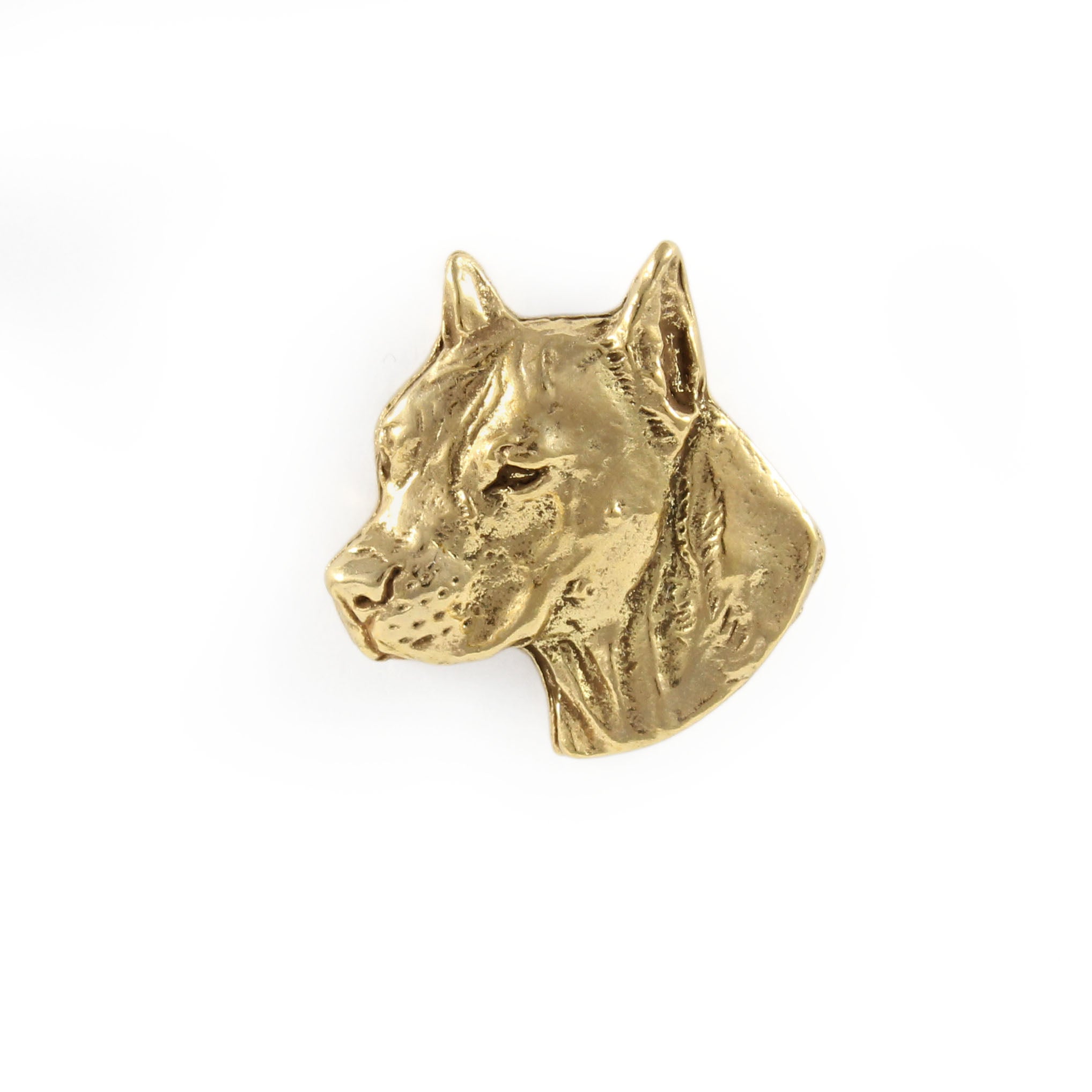 American Staffordshire Terrier, Amstaff I - Dog brooch in decorative box, elegant gold-plated pin, Art-Dog brand jacket pin