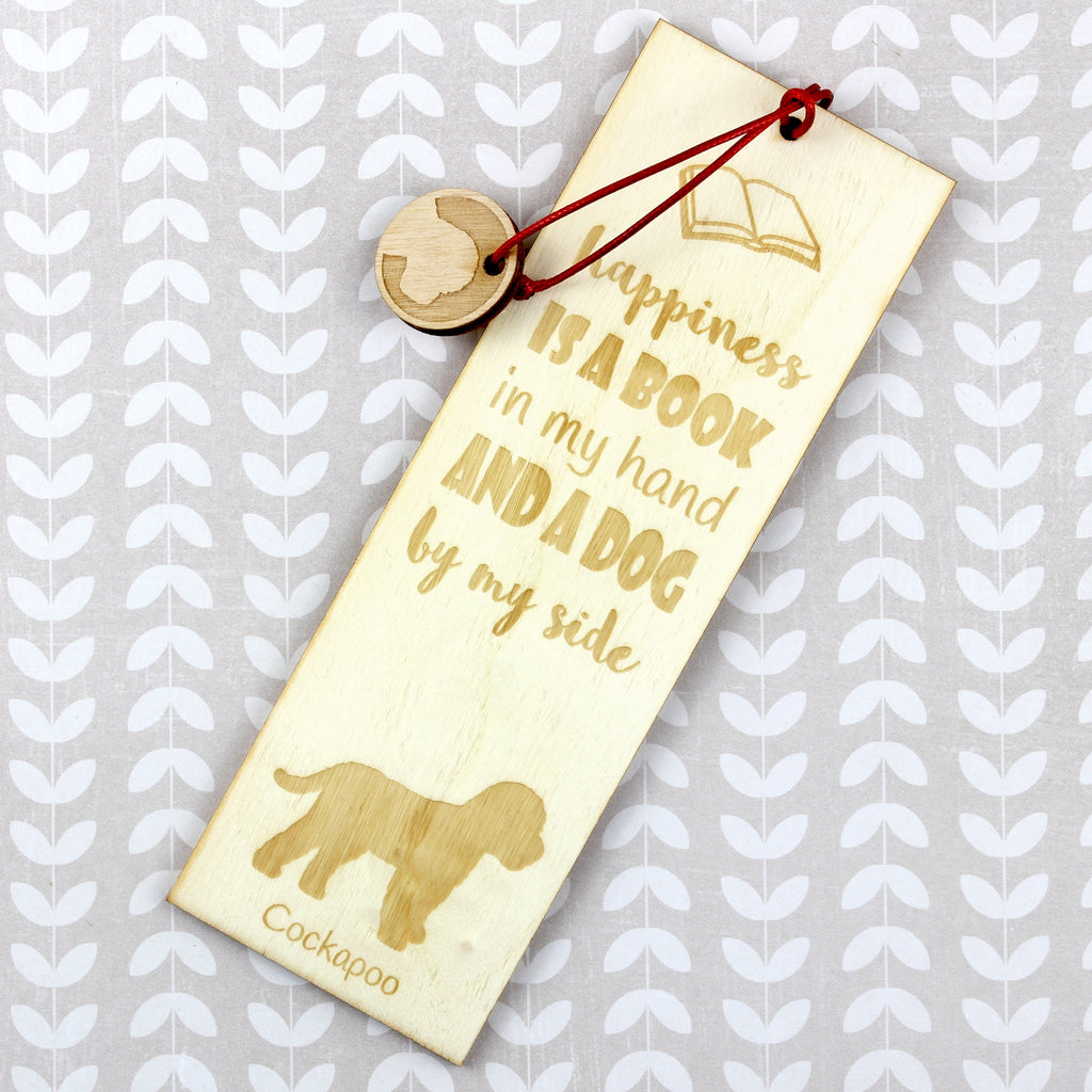 Cockapoo, Cockerpoo, Cockerdoodle - dog bookmark, personalized bookmark, dog gadget for Art-Dog brand readers