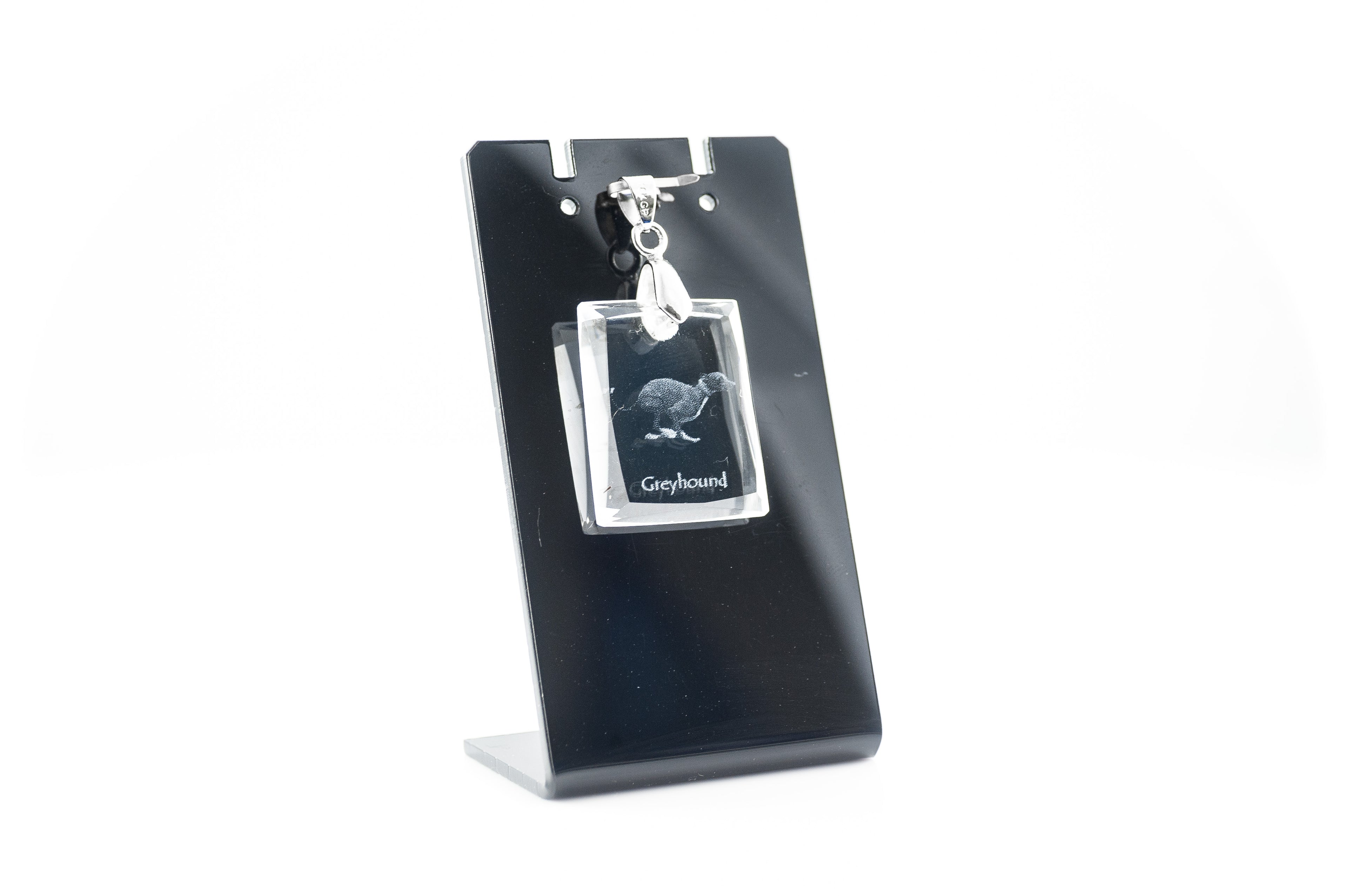 Greyhound, English Greyhound - Crystal dog pendant, photo necklace, unique jewellery by Art-Dog