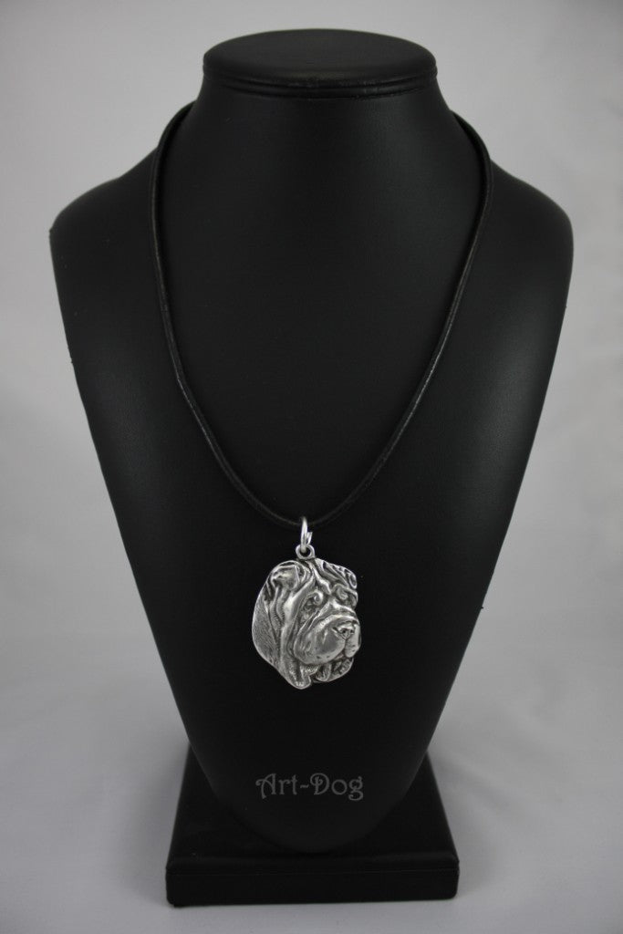 Shar Pei - Necklace with dog, silver-plated pendant for dog fan, unique jewelry by Art-Dog brand