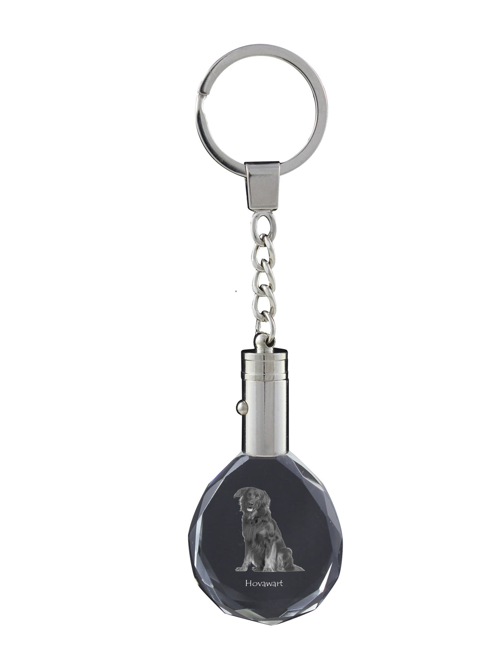 Hovawart, Hovie - pendant with a photo of a dog, crystal key ring in a gift box, a unique gift by Art-Dog