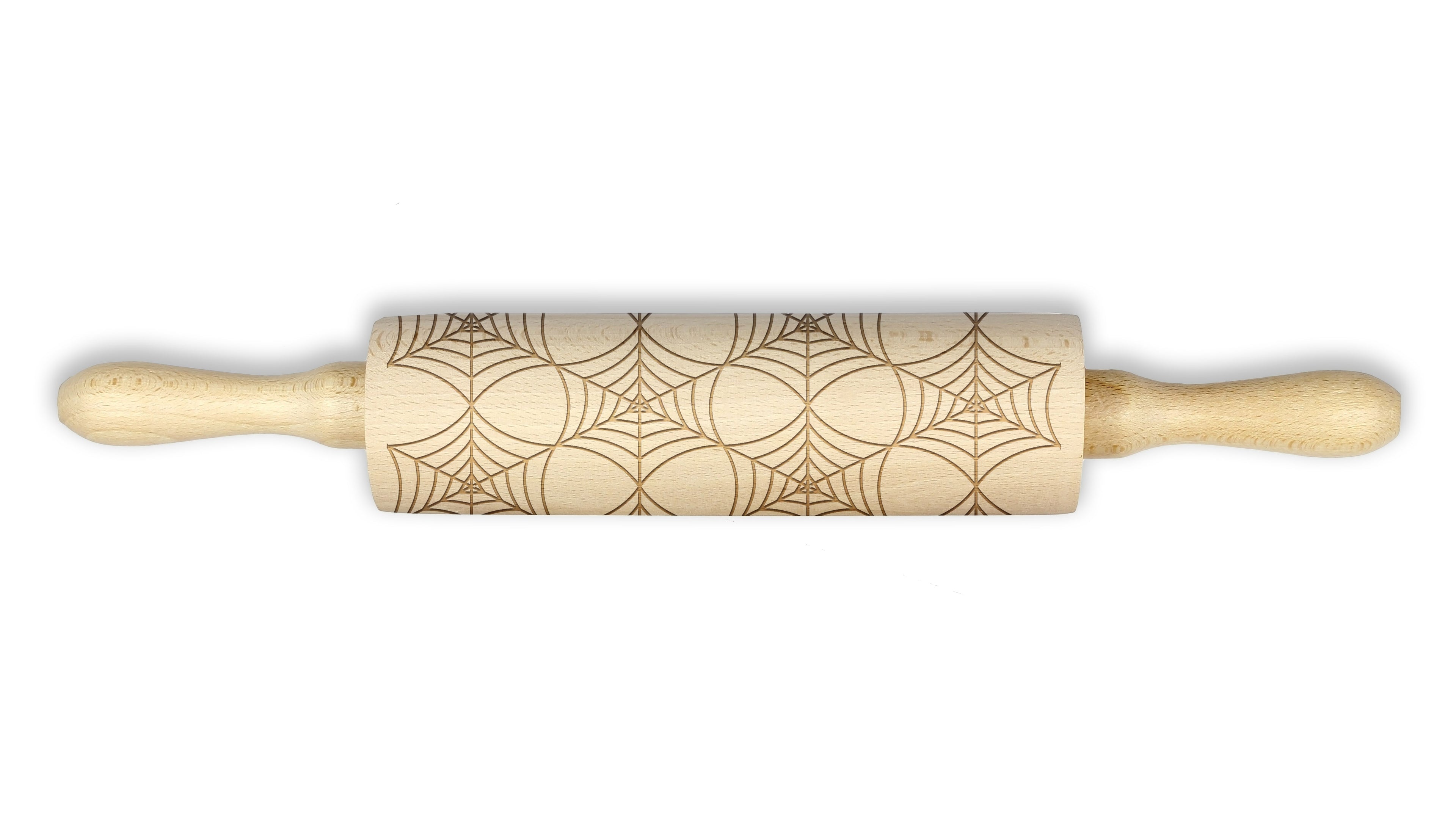 Spider's web - engraved rolling pin for dough, for baking enthusiasts, Art-Dog brand