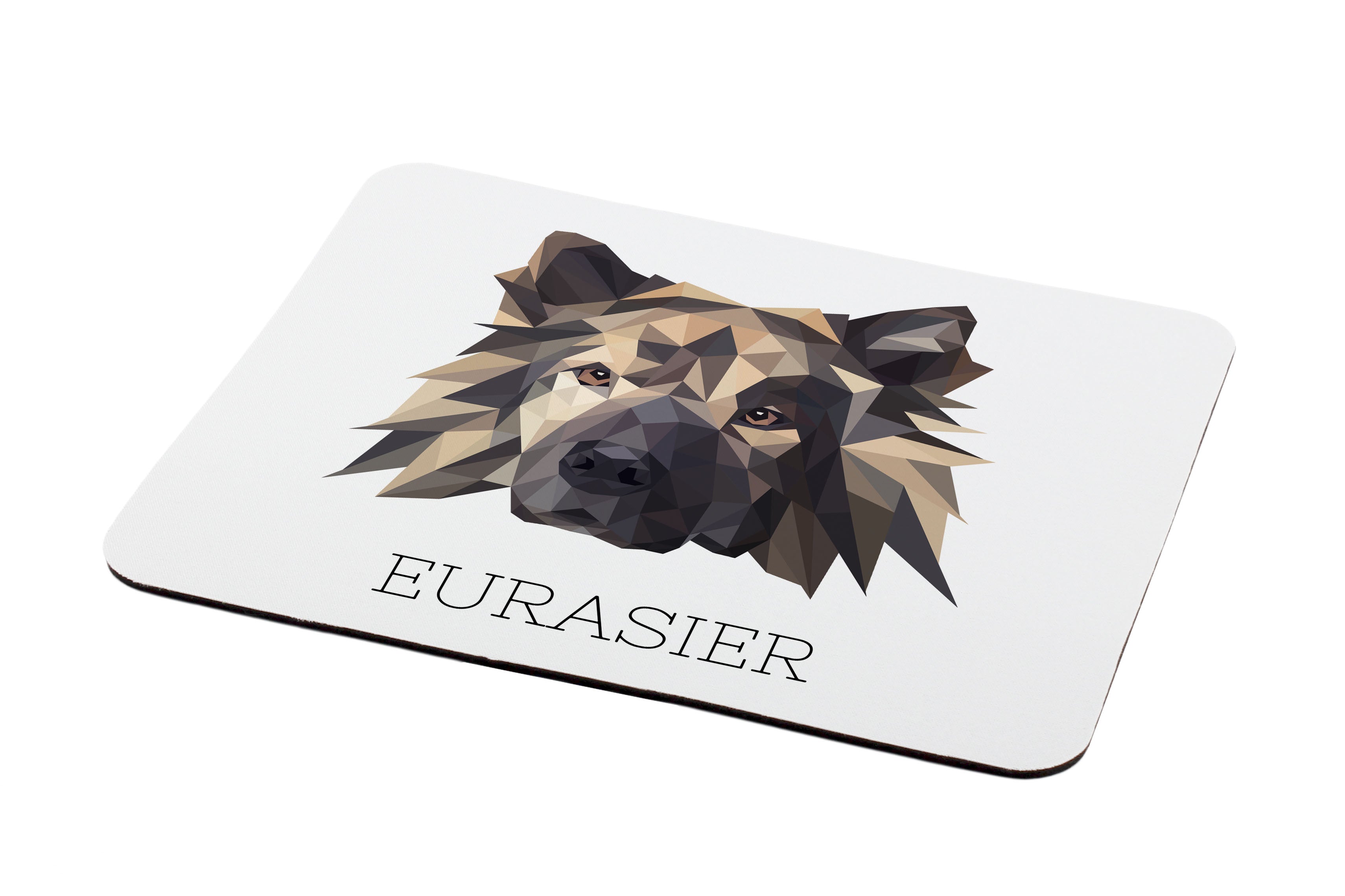 Eurasian, Eurasier - geometric mouse pad with a picture and text by Art-Dog