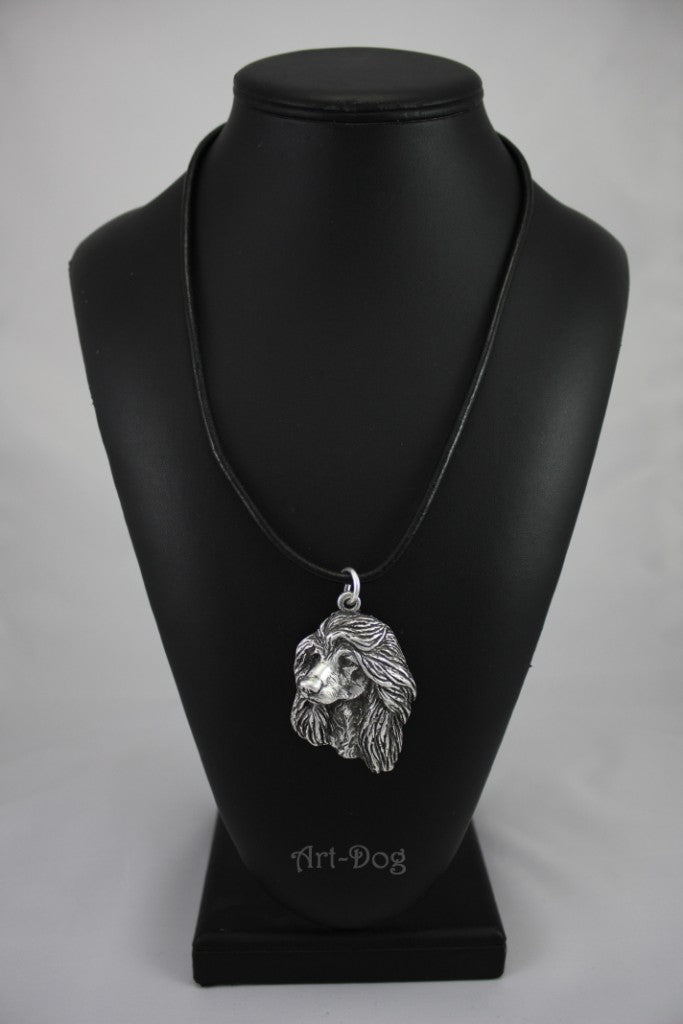 Afghan Hound, Tazi I - Necklace with dog, silver-plated pendant for dog fan, unique jewelry by Art-Dog brand