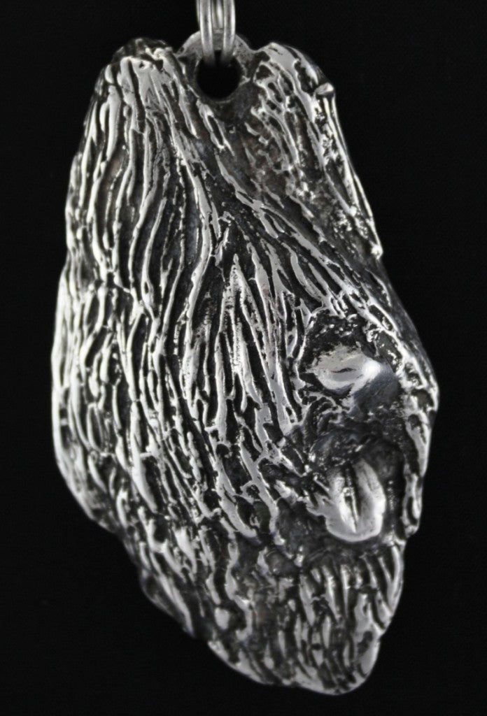 Briard, Berger de Brie I - necklace with a dog, dog pendant on a silver chain, unique jewelry from the Art-Dog brand