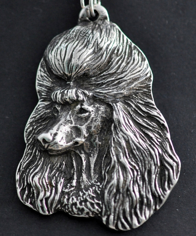 Poodle - necklace with a dog, dog pendant on a silver chain, unique jewelry from the Art-Dog brand