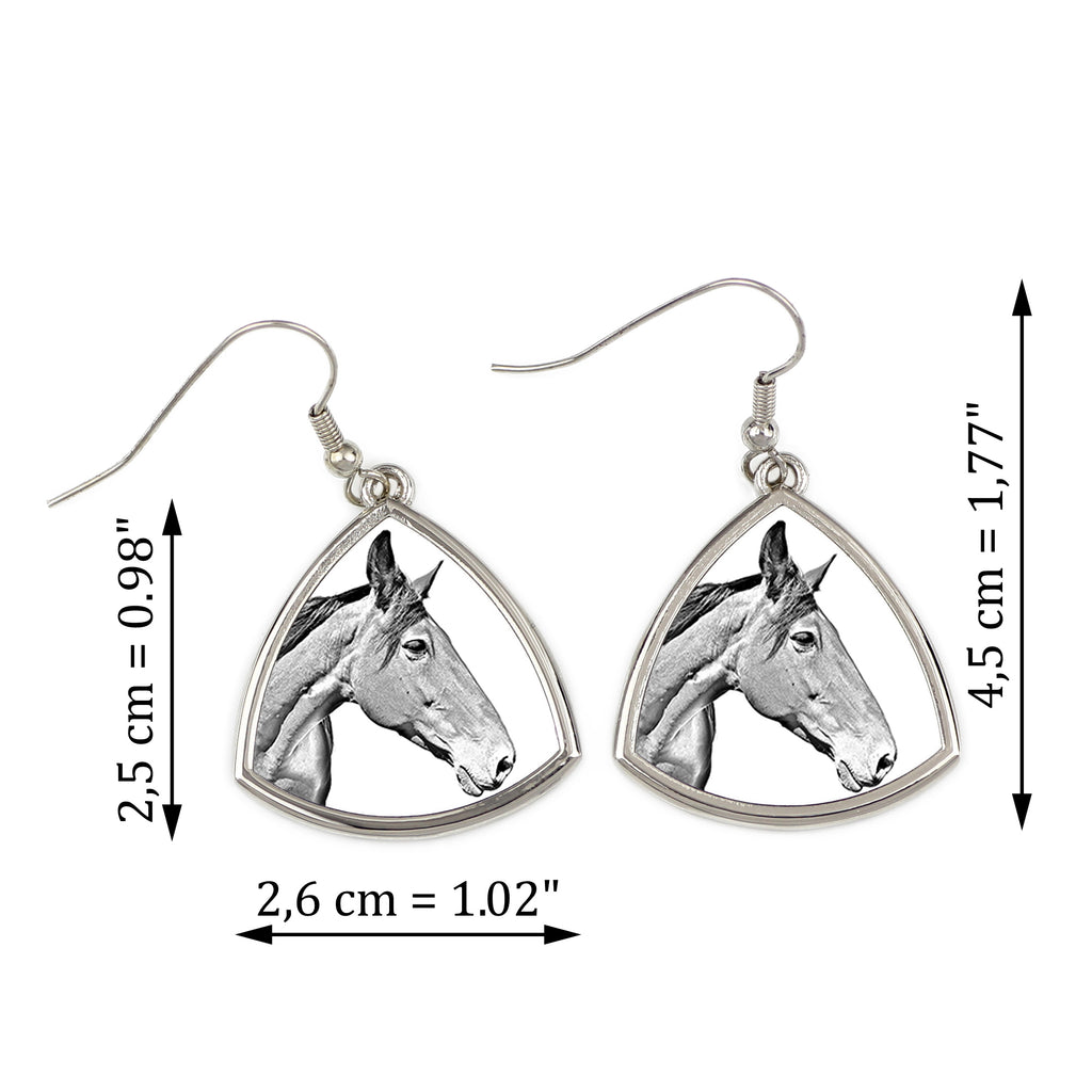 Australian Stock Horse - earrings with a horse, hanging earrings with a picture, personalized jewelry with Art-Dog brand print