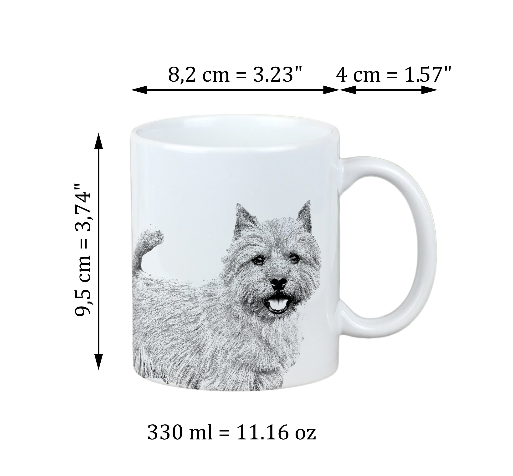 Norwich Terrier - cup with a dog, personalized cup with a print, a classic gift for everyone from the Art-Dog brand