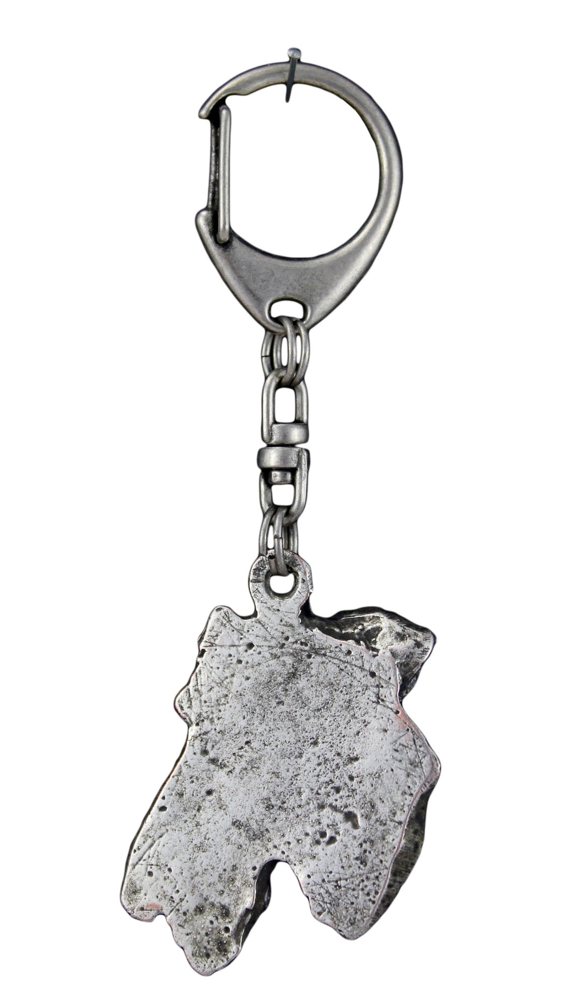 Airedale Terrier, Bingley Terrier - Silver-plated key ring with dog, handbag decoration, backpack pendant by Art-Dog brand