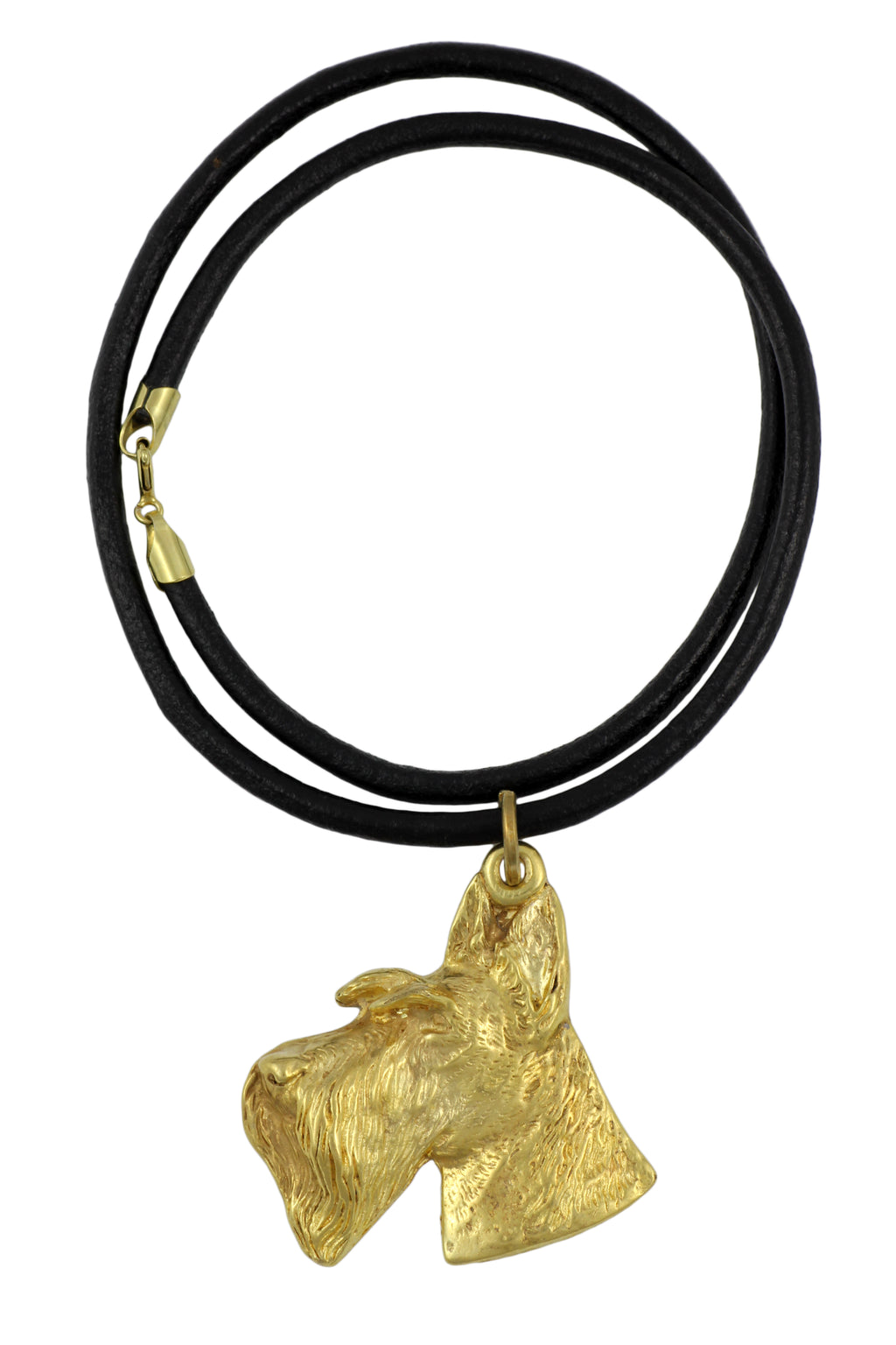 Scottish terrier, Aberdeen Terrier, Scottie, Aberdeenie I - Dog necklace in gift box, gold-plated pendant for dog fan, striking jewellery by Art-Dog