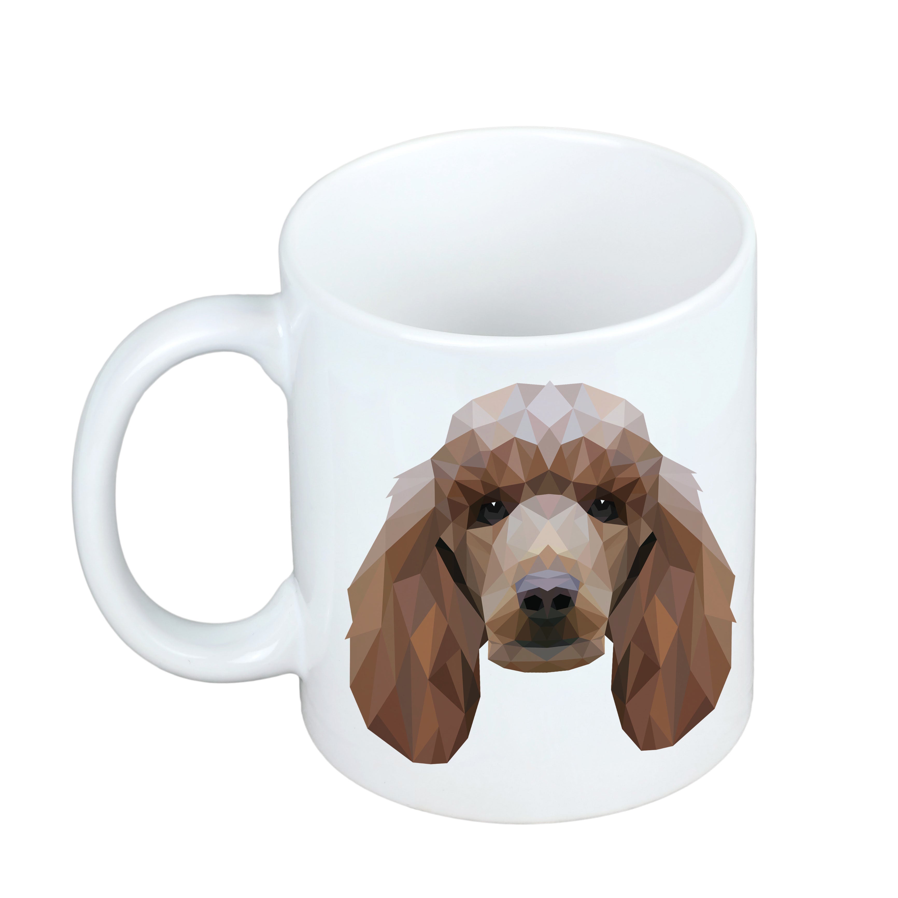 Poodle - cup with a geometric dog image and the inscription Art-Dog