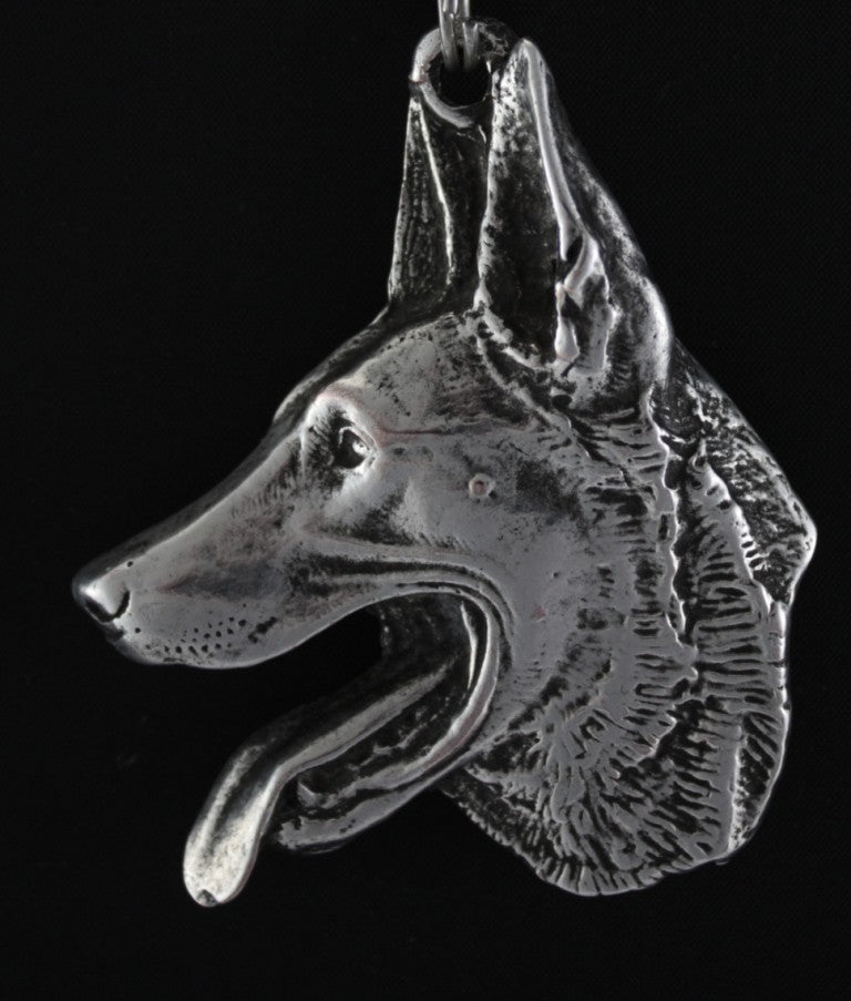Belgian Shepherd Dog, Belgian Sheepdog I - Dog necklace, unique jewellery for the dog fan, unique adder pendant by Art-Dog brand
