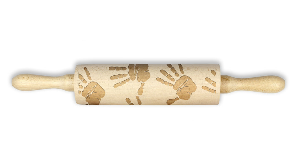 Handprint - engraved rolling pin for dough, for baking enthusiasts, Art-Dog brand