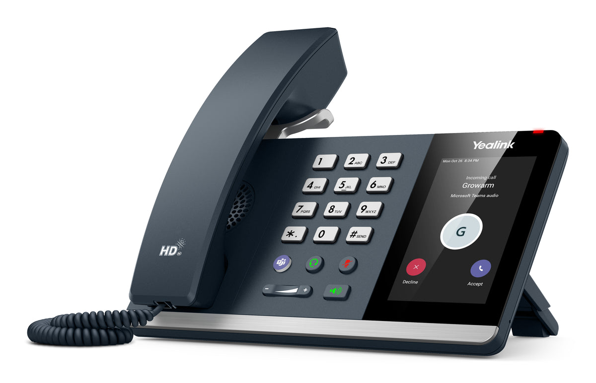 Yealink MP54 E2 Teams Téléphone IP Android 13, Écran Tactile 4 pouces, Bluetooth 5.2, Wi-Fi, PoE