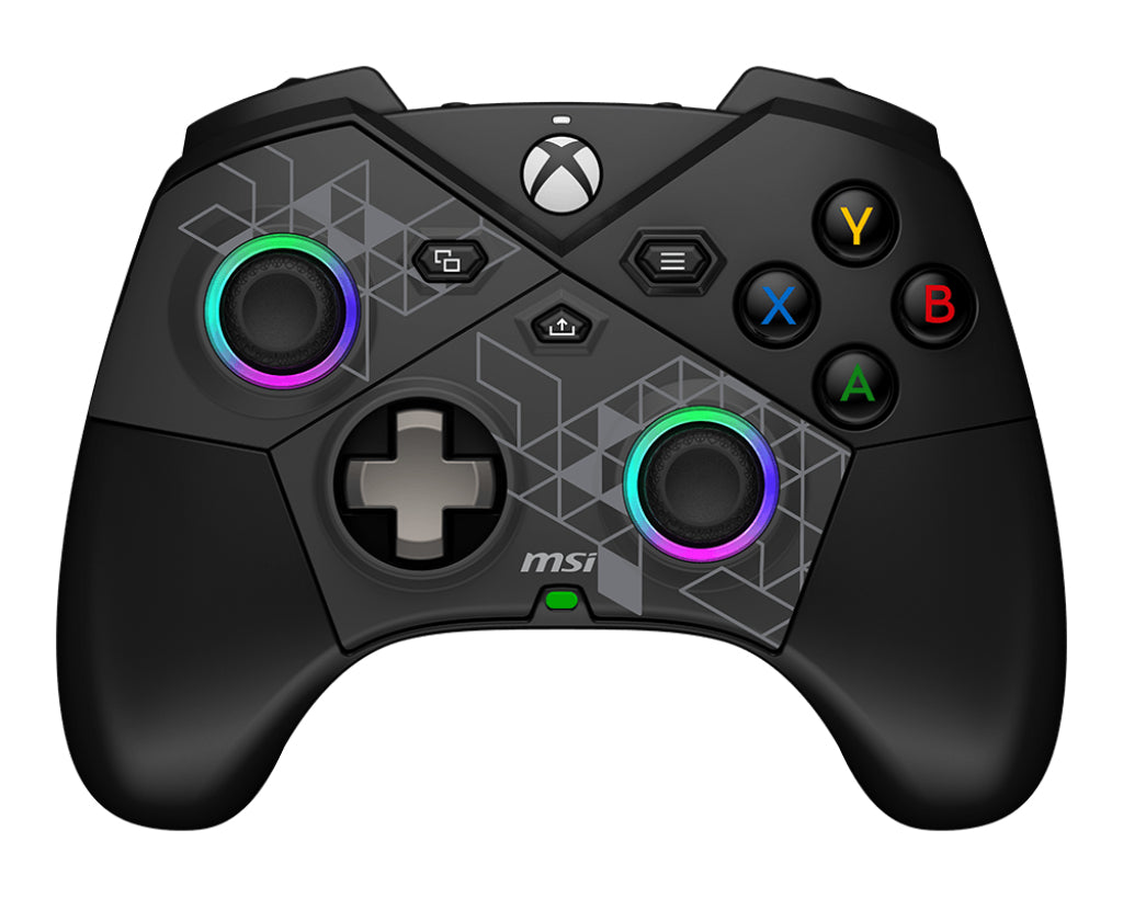 MSI FORCE PRO W CONTROLLER Noir USB 2.0 Manette de jeu Analogique/Numérique Android, PC, Xbox One S, Xbox One X, Xbox Se