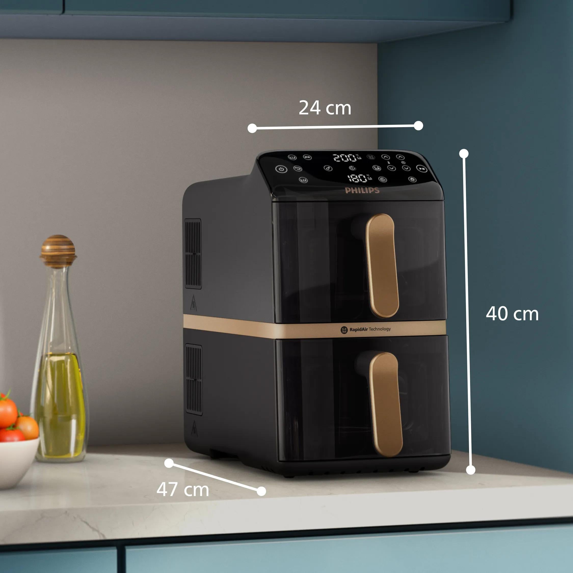 Philips 4000 series Airfryer à deux paniers superposés série 4000