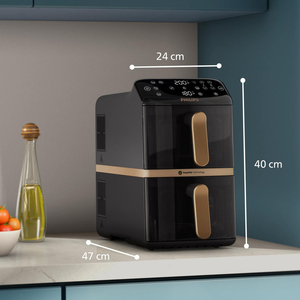 Philips 4000 series Airfryer à deux paniers superposés série 4000