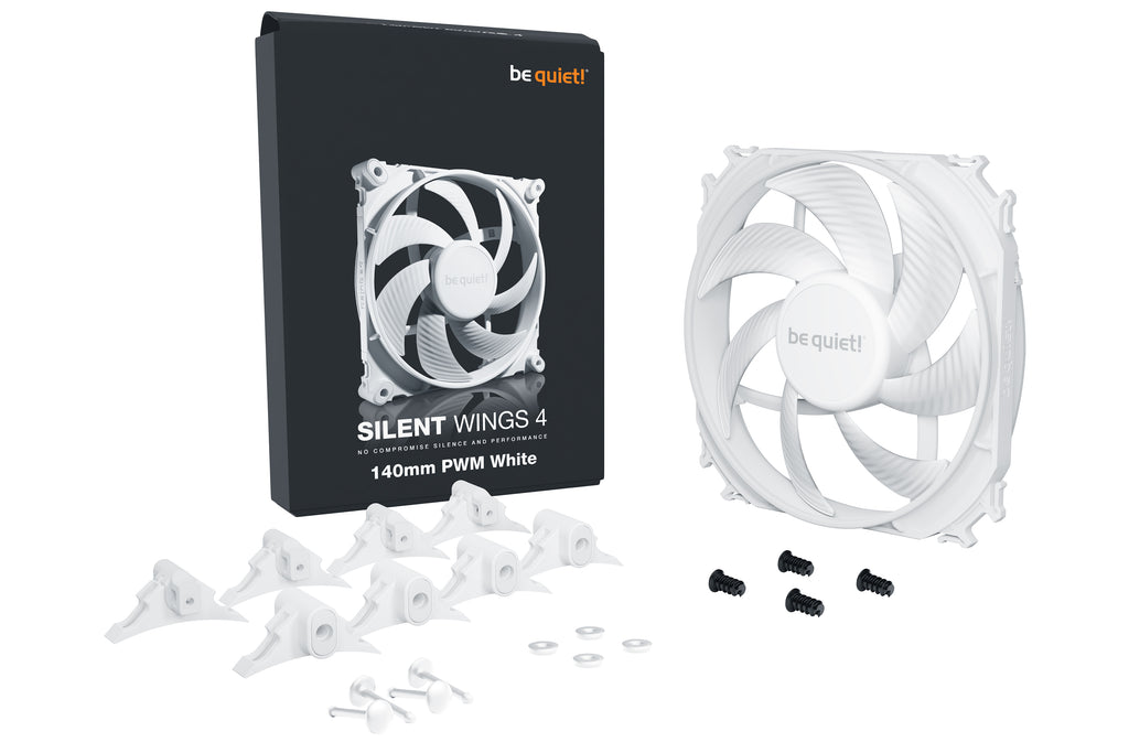 be quiet! Silent Wings 4 140 mm PWM Ventilateur PC Blanc