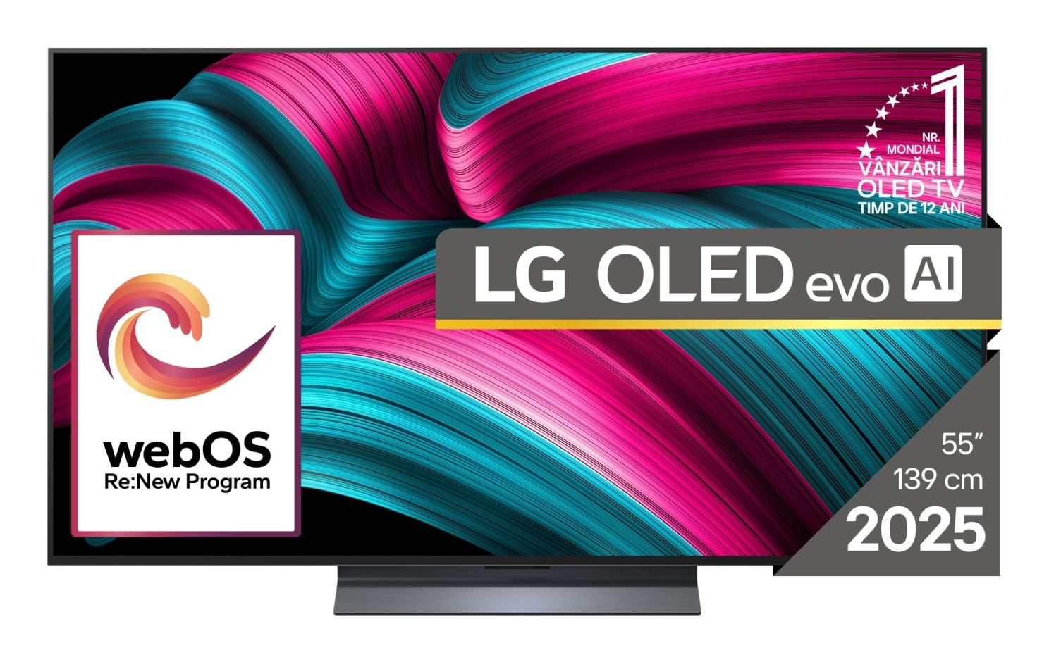 LG OLED evo AI OLED55C51LA TV 139,7 cm (55") 4K Ultra HD Smart TV Wifi Noir
