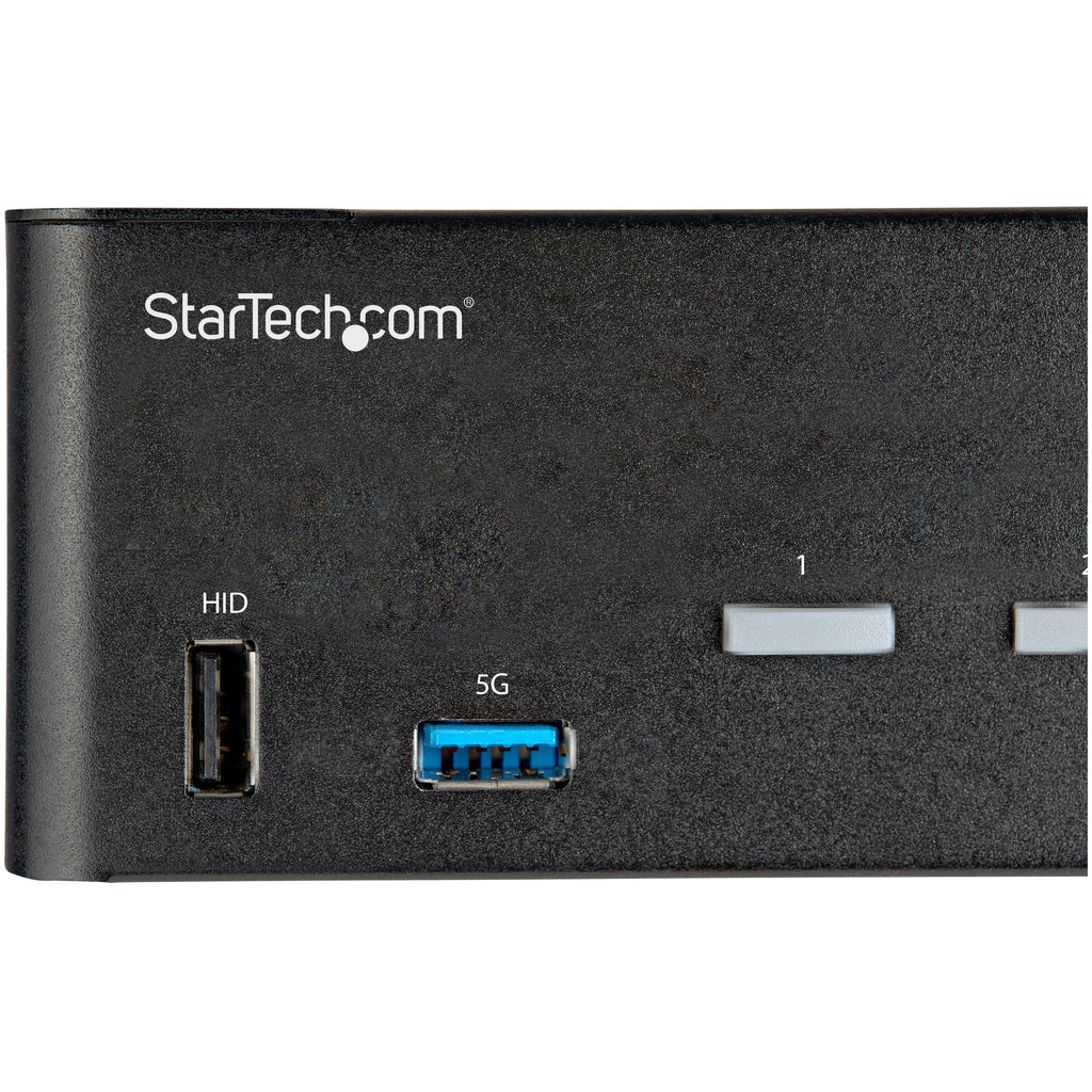 StarTech.com Commutateur KVM HDMI 2.0 2 Ports 2 Écrans 4K 60Hz Ultra HDR avec Hub USB 3.0
