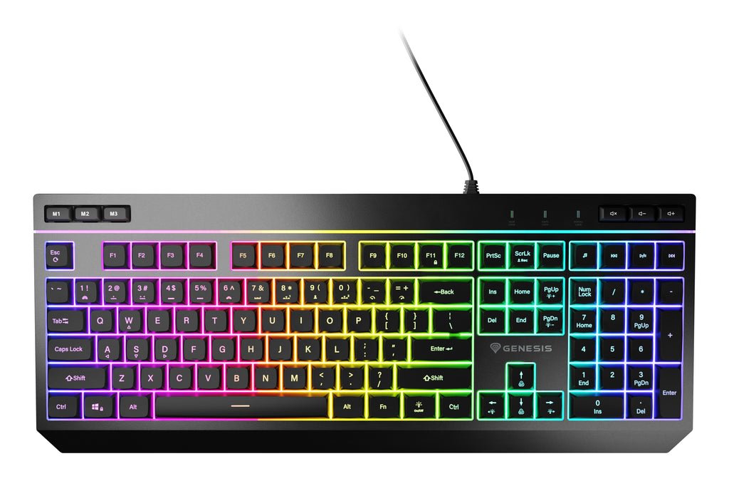 GENESIS Rhod 530 clavier Gaming USB QWERTY Anglais américain Noir