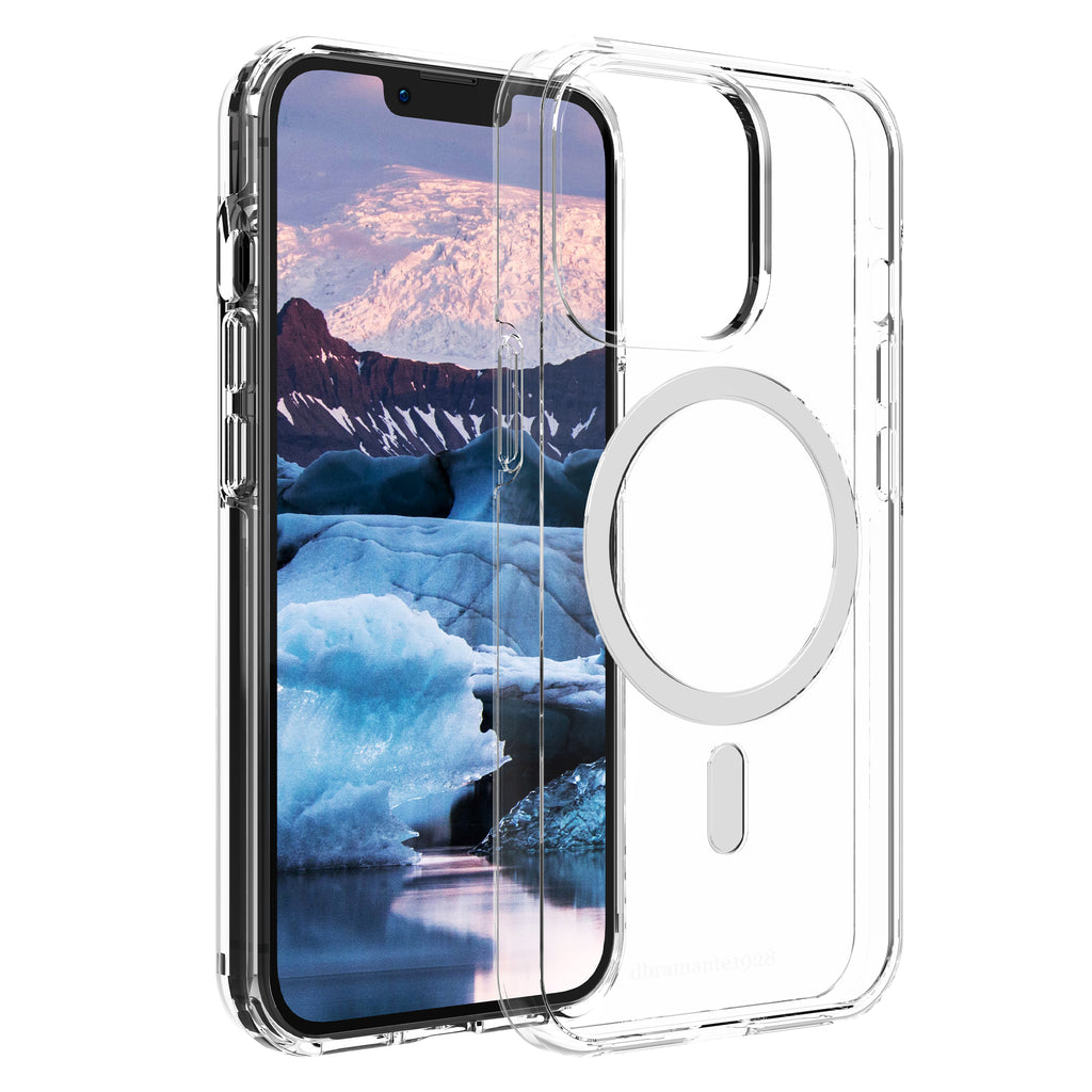 Coque de Protection Iceland Pro MagSafe Compatible, Transparente, pour Téléphones 6.1 pouces (15,5 cm)
