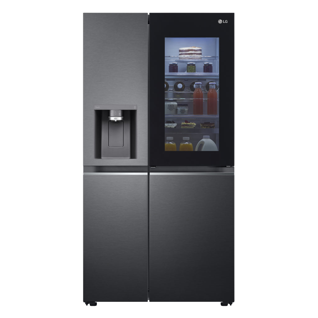 LG InstaView GSXV91MCAE frigo américain Pose libre 635 L Noir