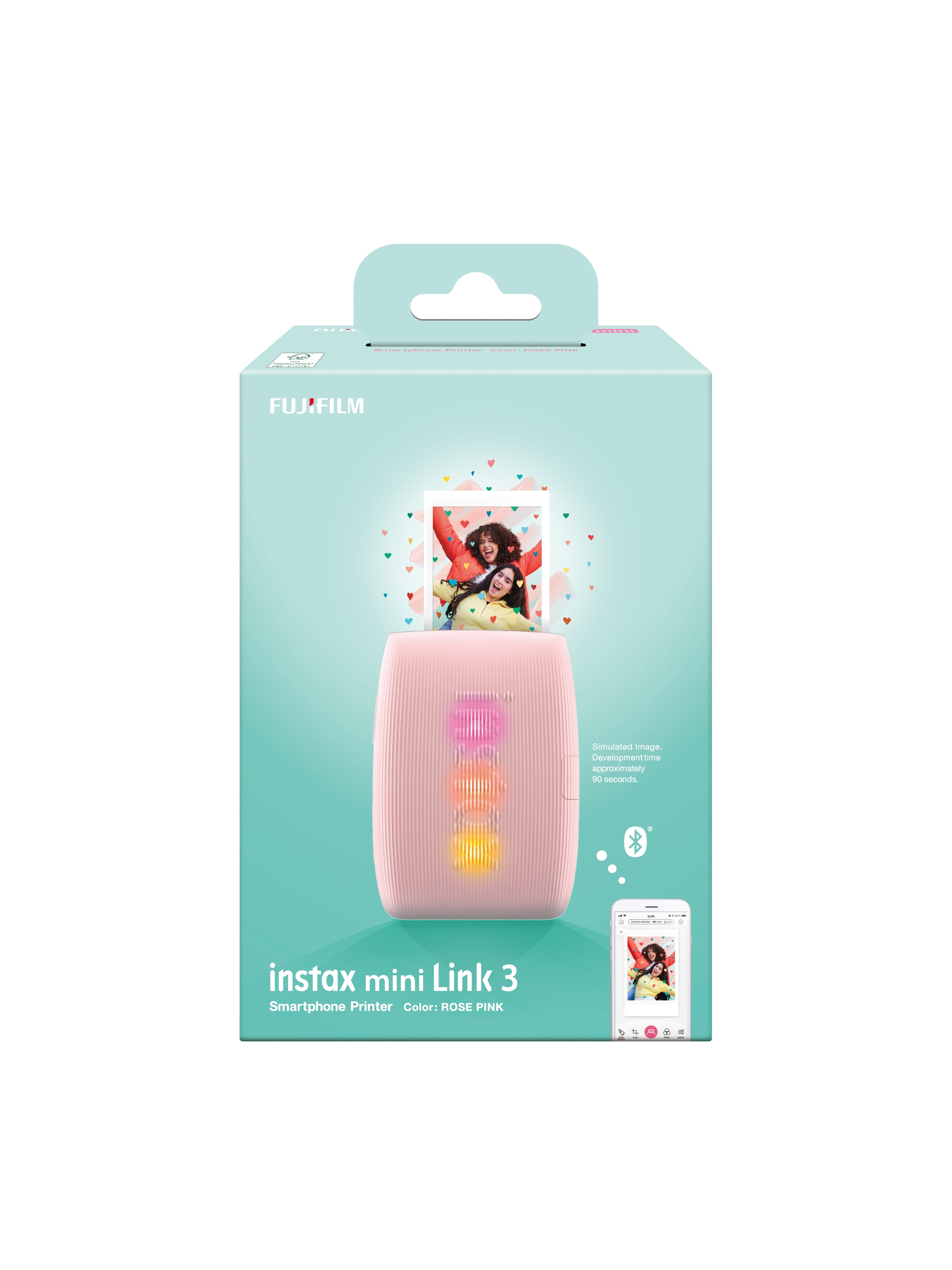 Fujifilm Instax Mini Link3 imprimante photo 800 x 600 DPI 2.4" x 1.8" (6.2x4.6 cm)